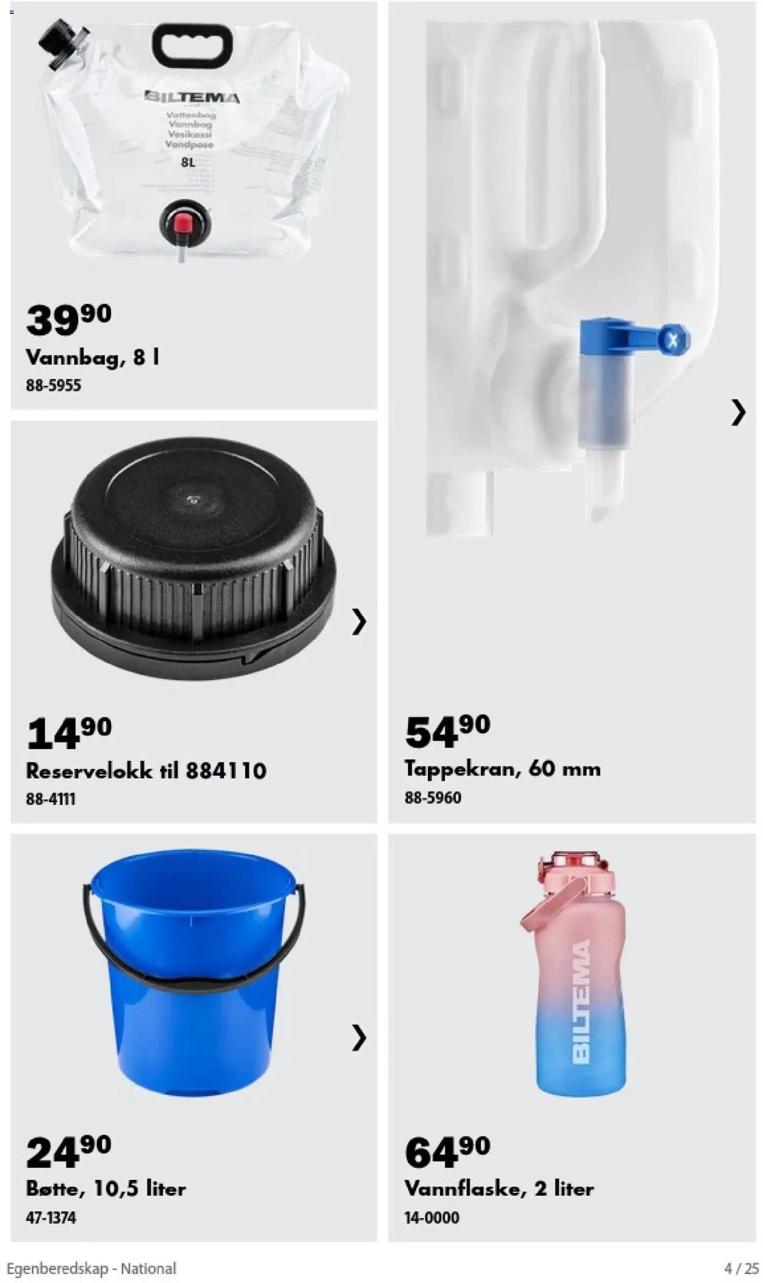Biltema kundeavis Egenberedskap - National