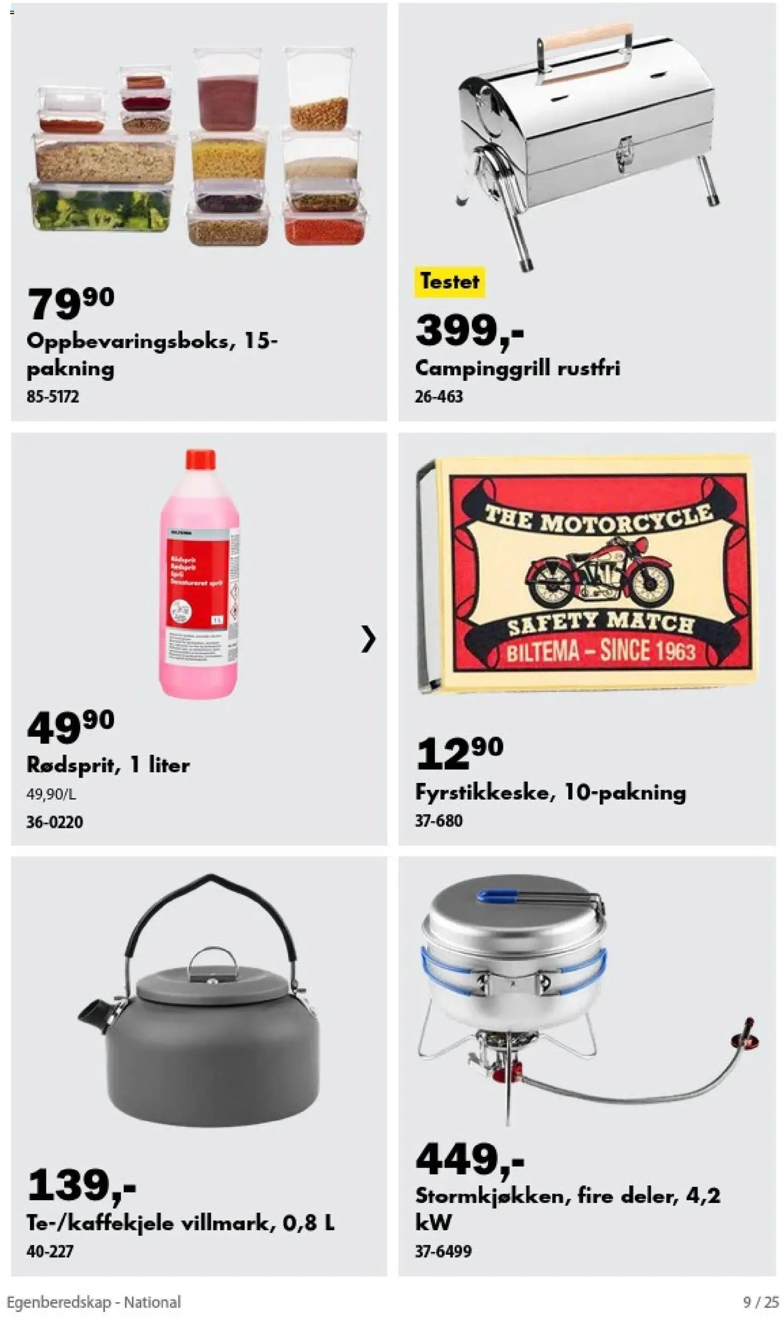 Biltema kundeavis Egenberedskap - National
