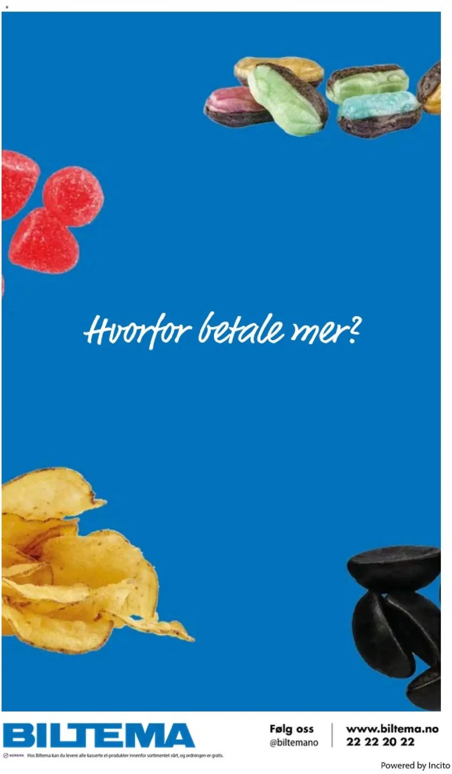 Biltema kundeavis Drikke, snacks og godteri - National