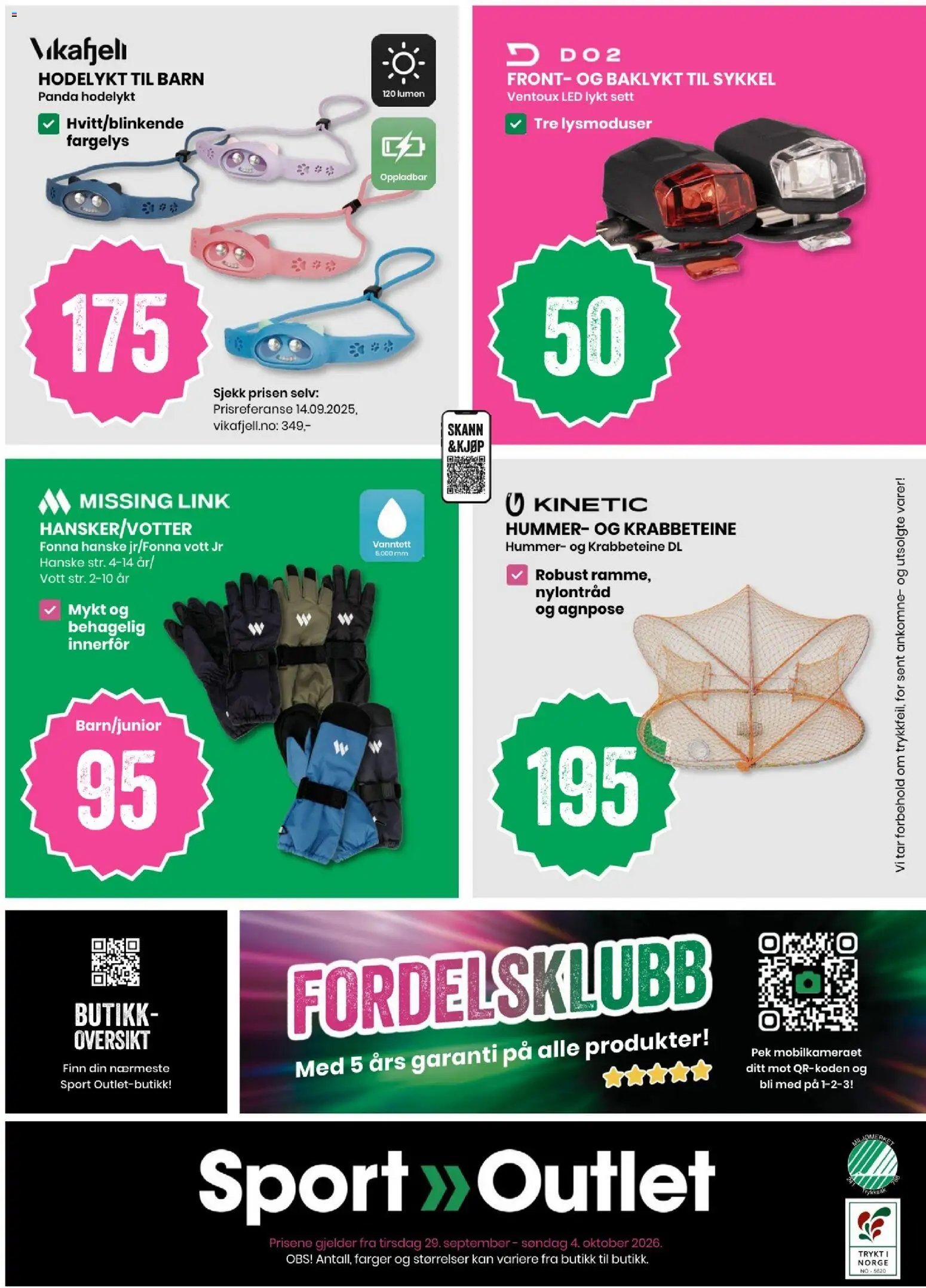 Sport Outlet kundeavis