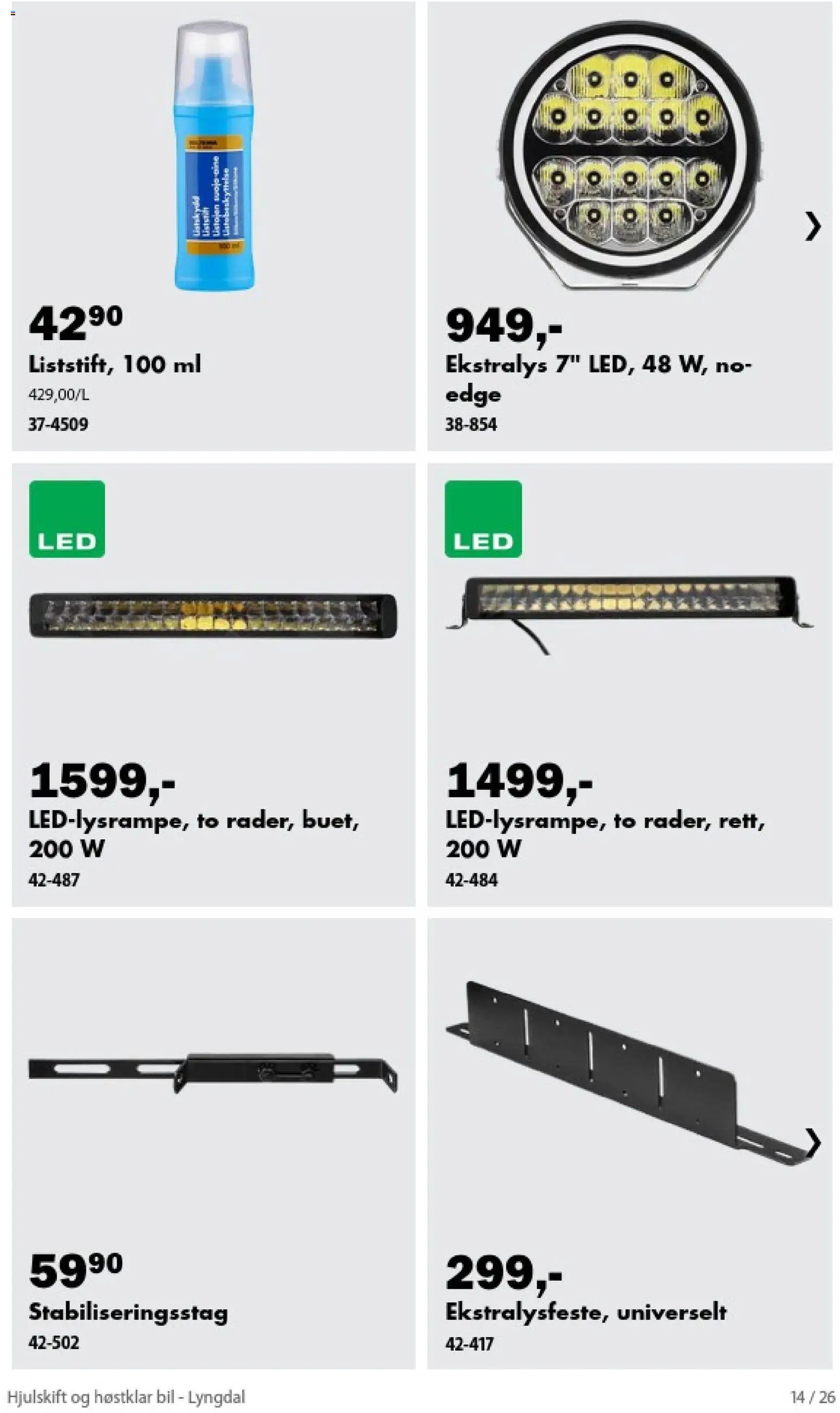 Biltema kundeavis Hjulskift og høstklar bil - National