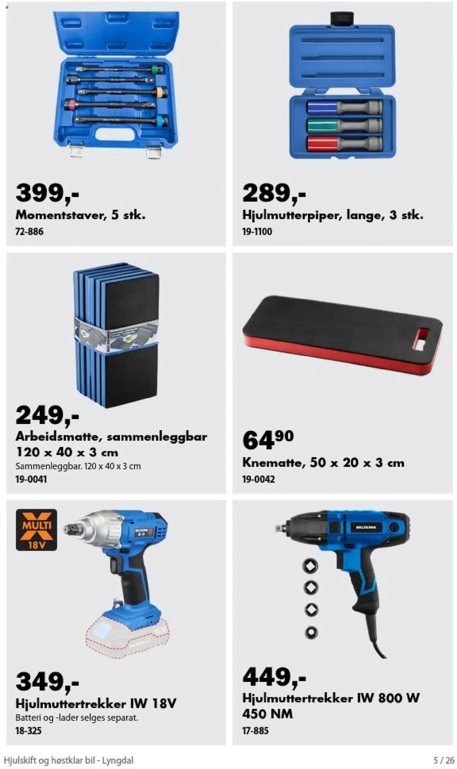 Biltema kundeavis Hjulskift og høstklar bil - National