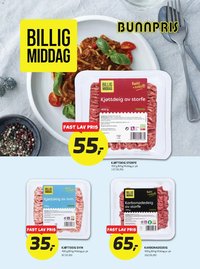 Bunnpris kundeavis Billig middag