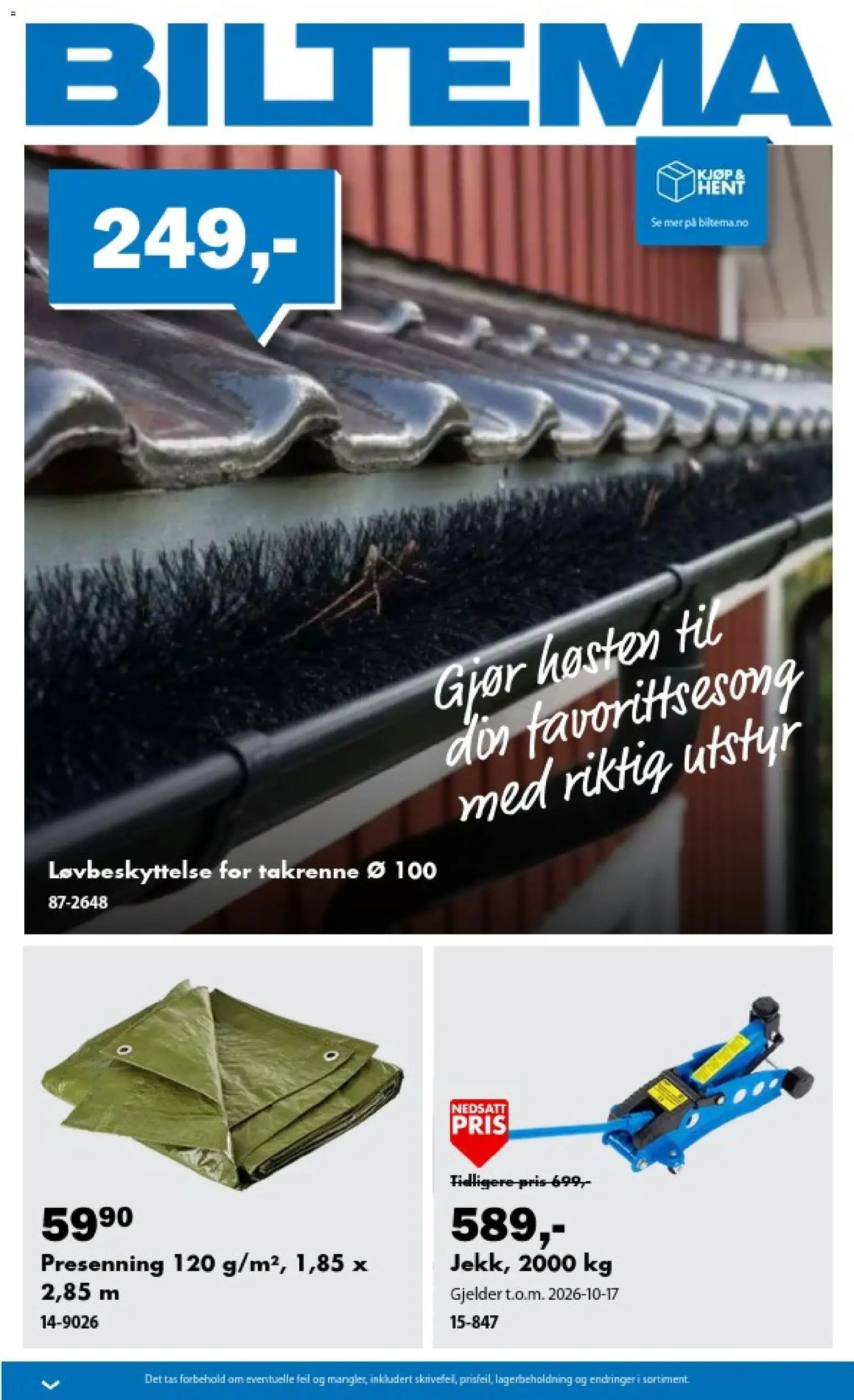 Biltema kundeavis oktober