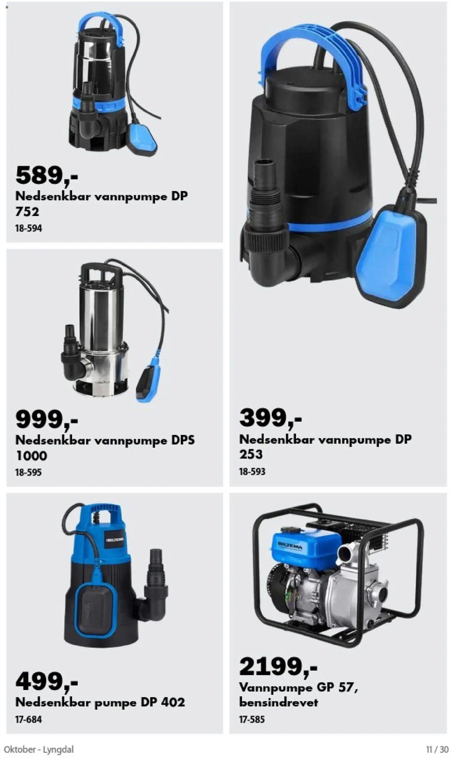 Biltema kundeavis oktober