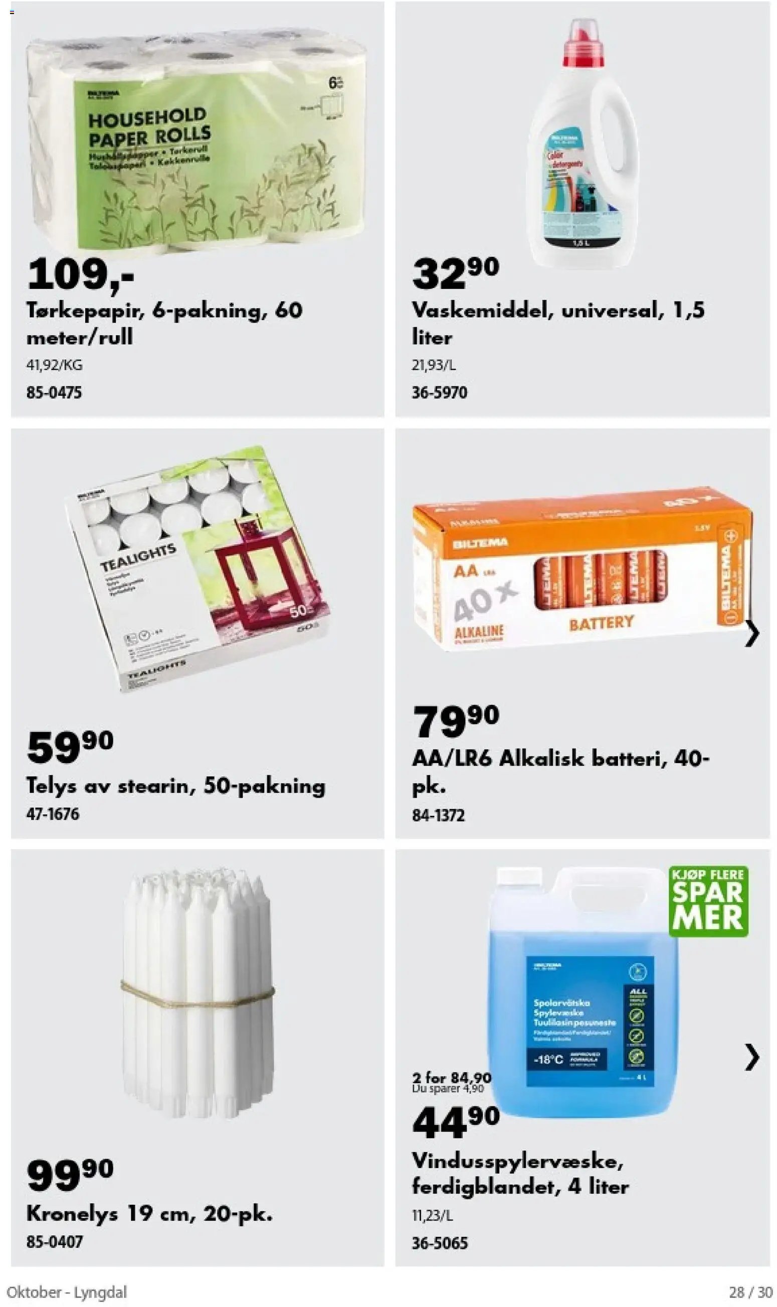 Biltema kundeavis oktober