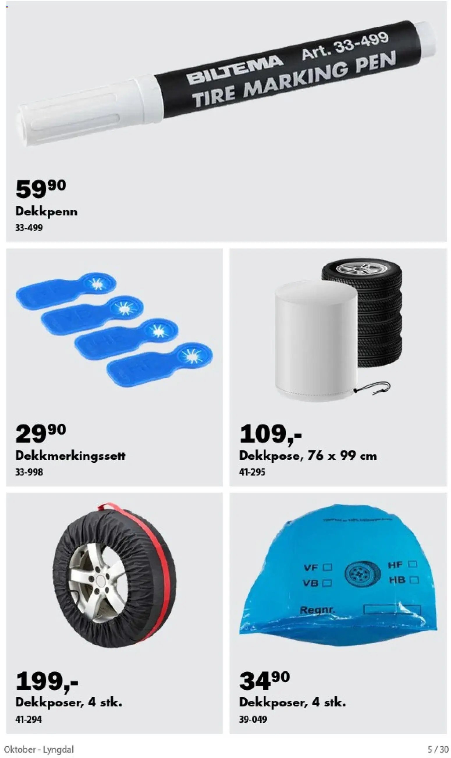 Biltema kundeavis oktober