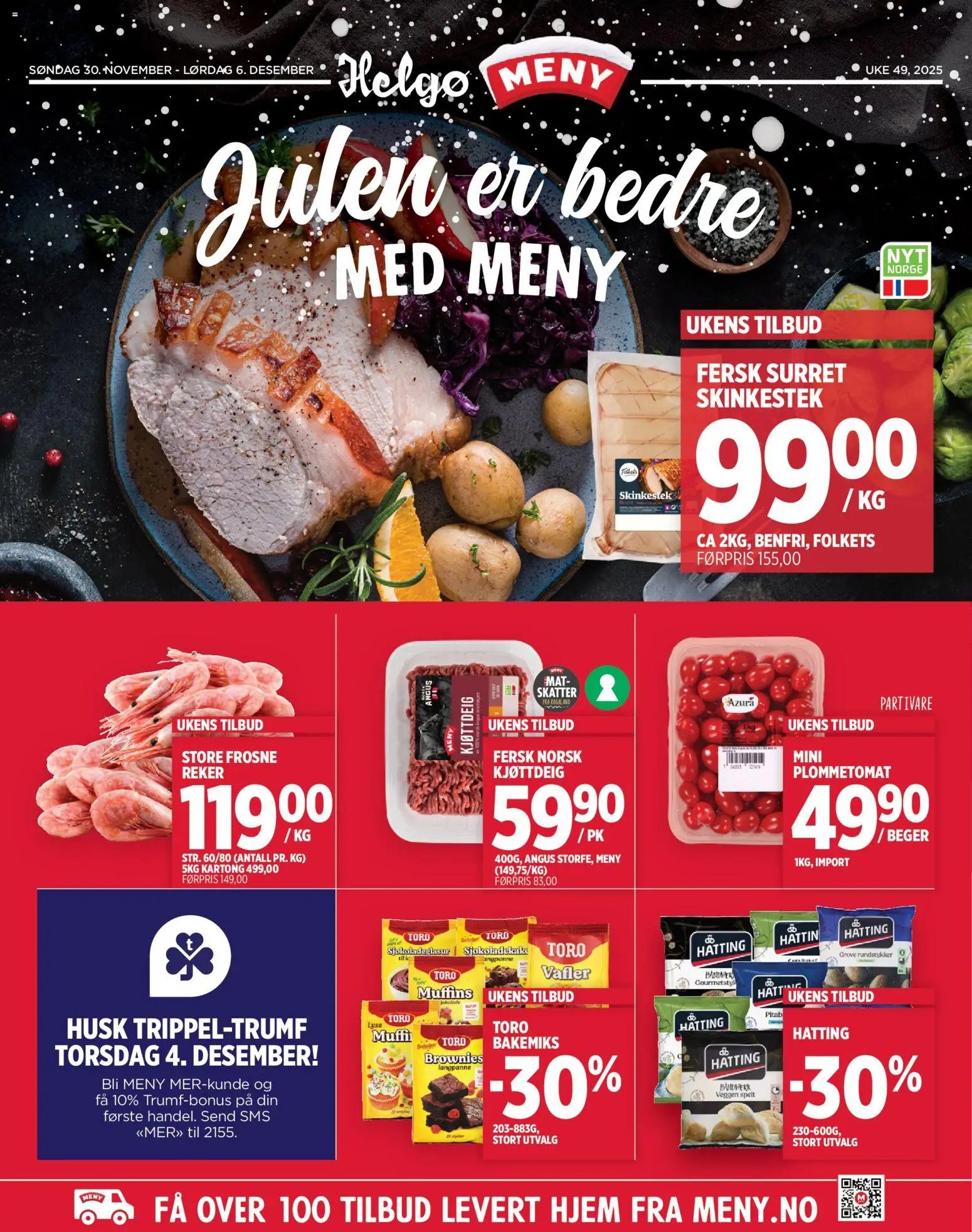 Meny Helgø kundeavis (2025-11-30 - 2025-12-06)