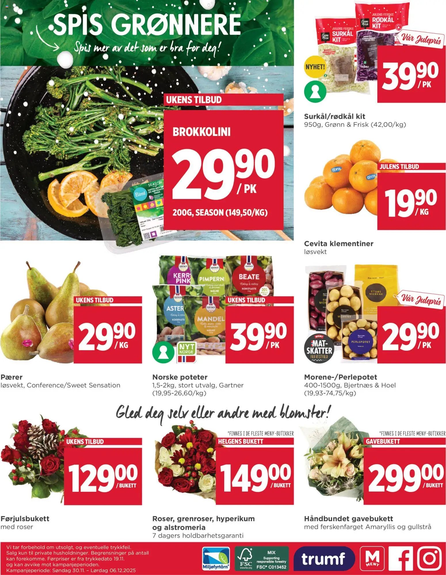 Meny Helgø kundeavis (2025-11-30 - 2025-12-06)