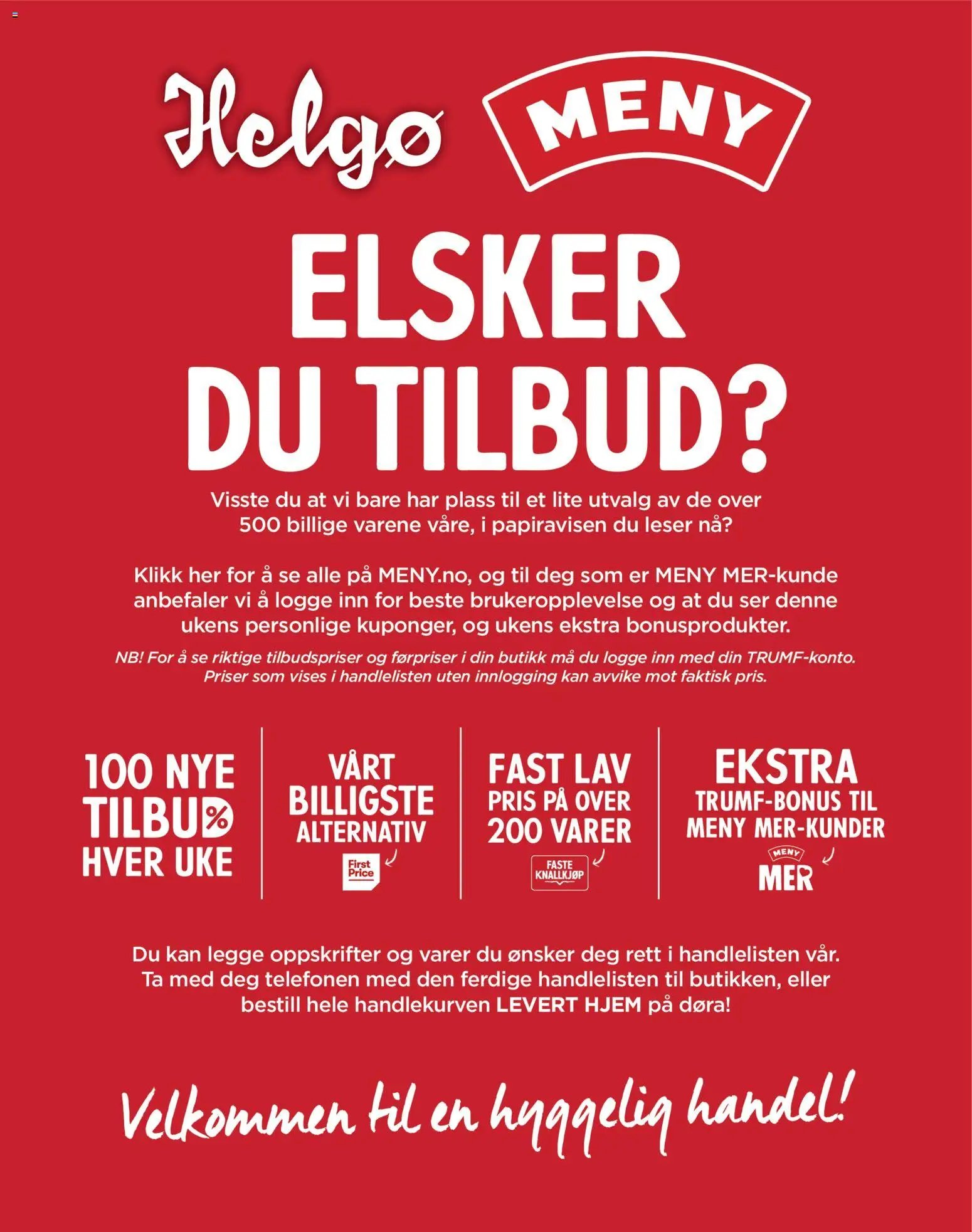 Meny Helgø kundeavis (2025-11-30 - 2025-12-06)