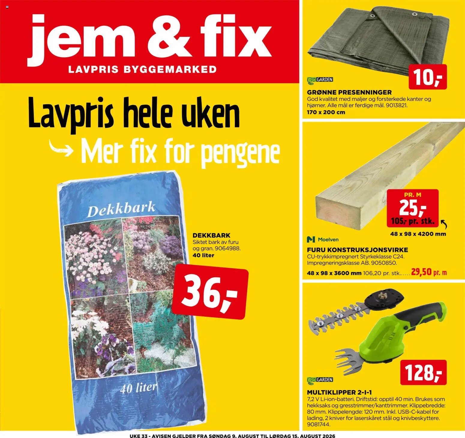 Jem & Fix kundeavis