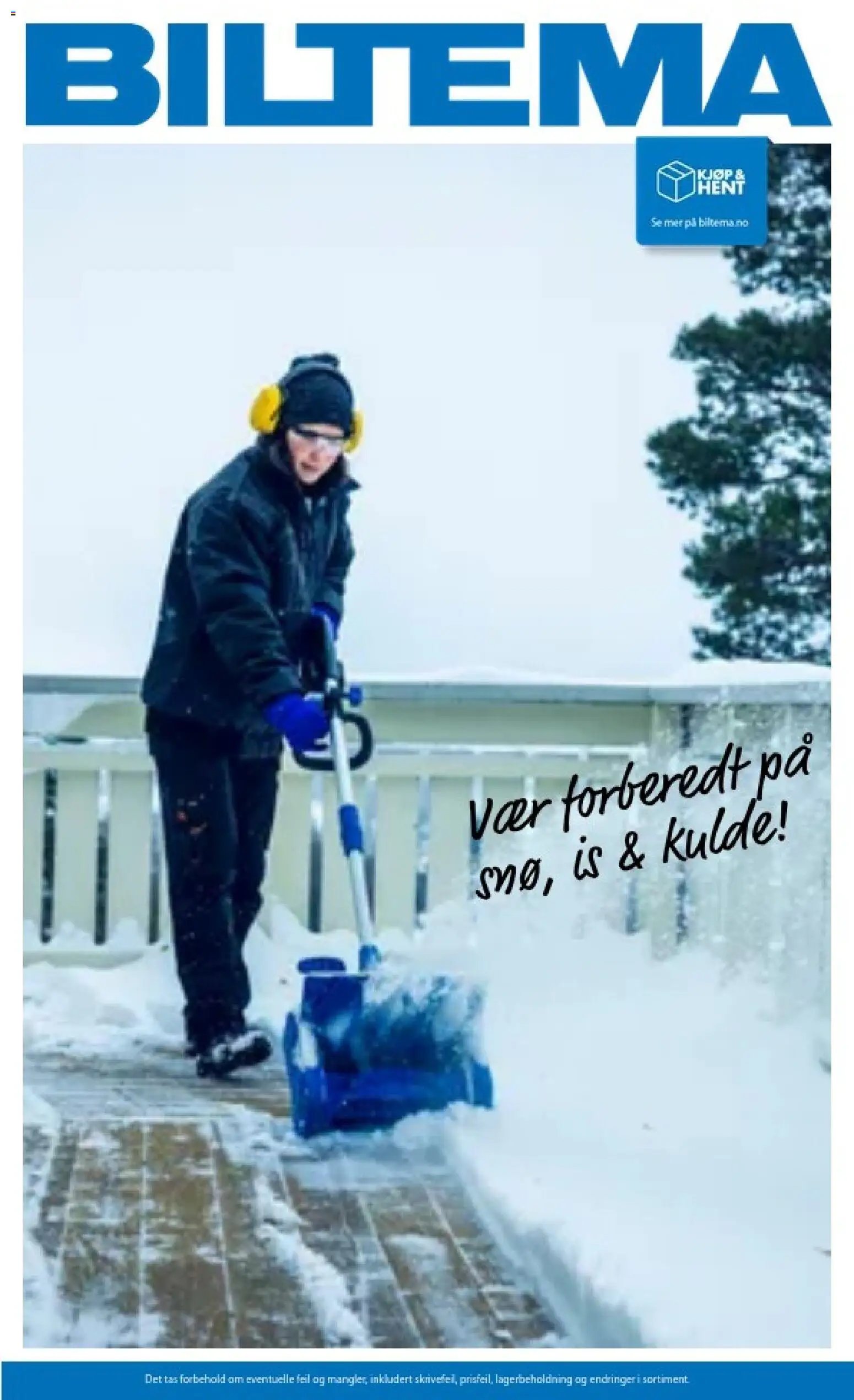 Biltema kundeavis Snø is vinterutstyr