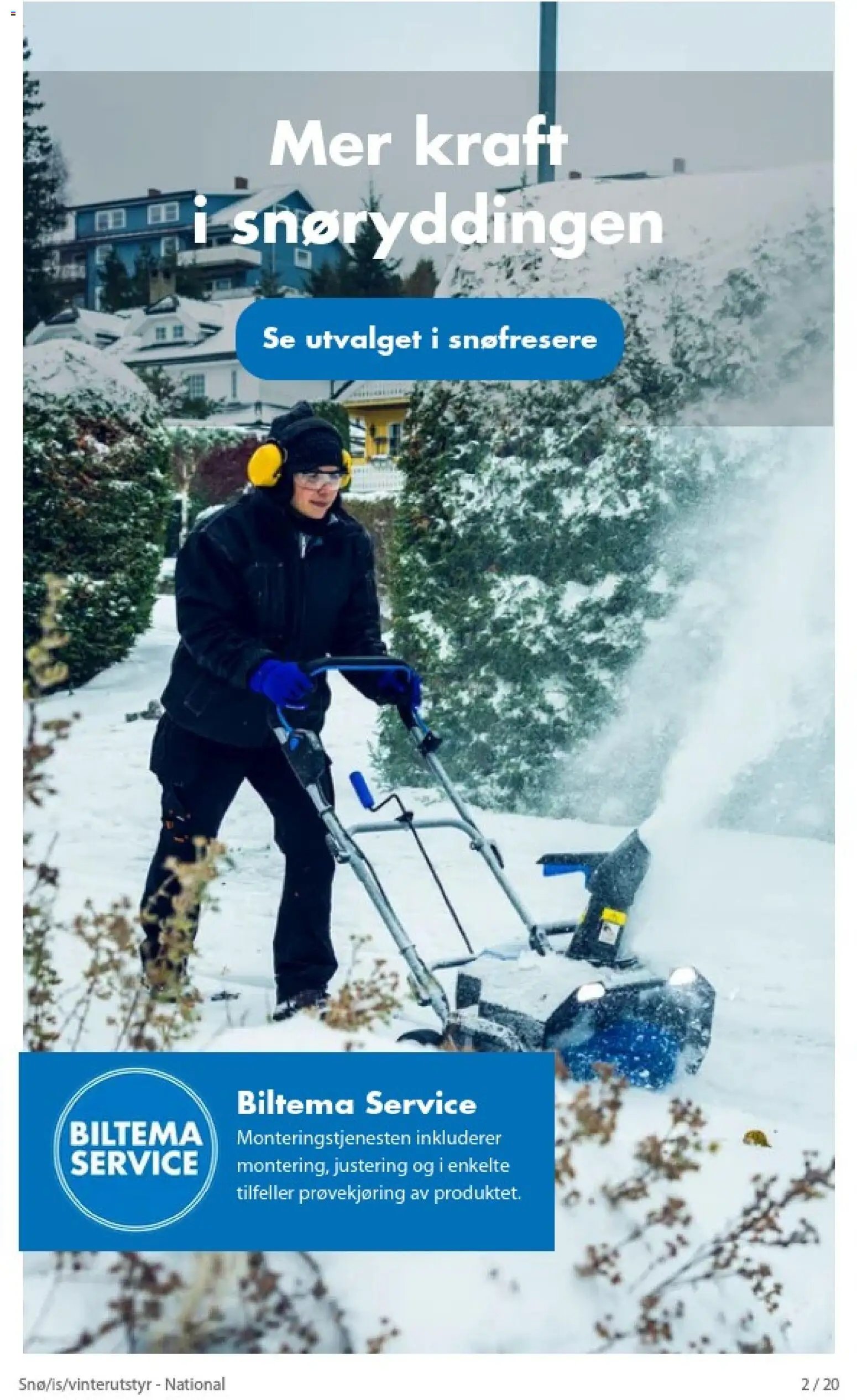 Biltema kundeavis Snø is vinterutstyr