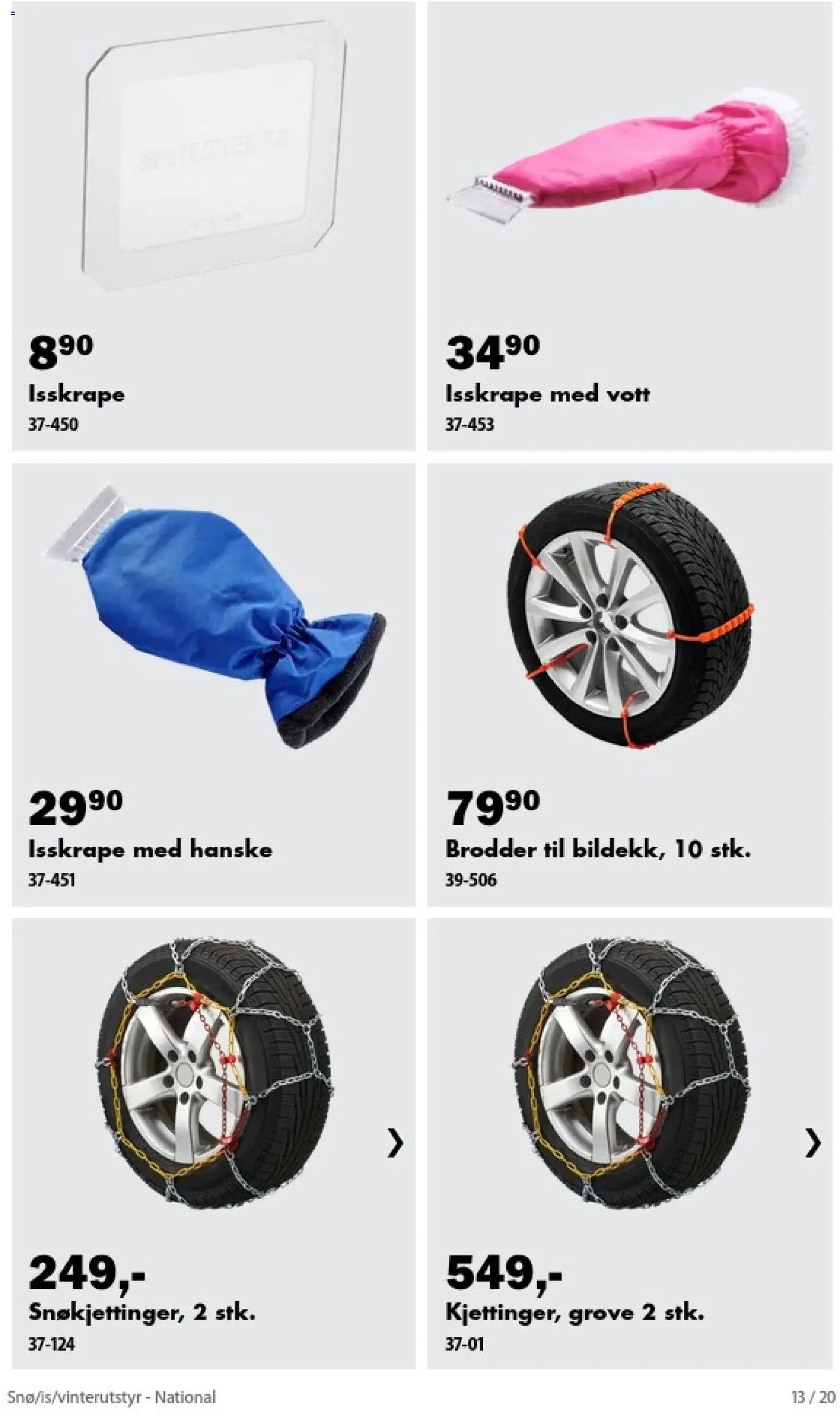 Biltema kundeavis Snø is vinterutstyr
