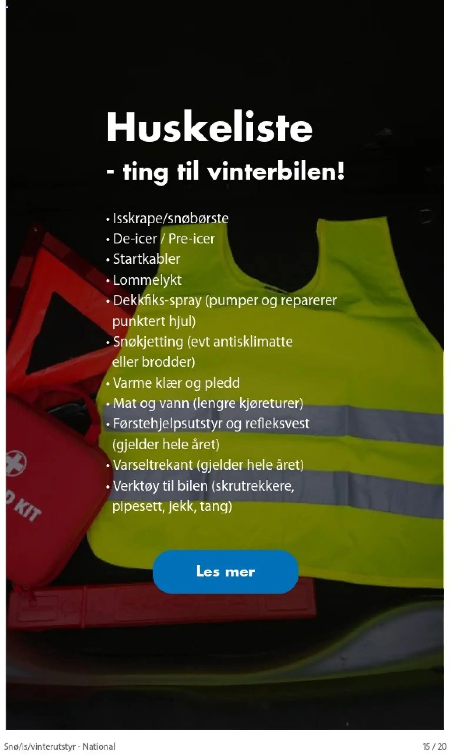 Biltema kundeavis Snø is vinterutstyr