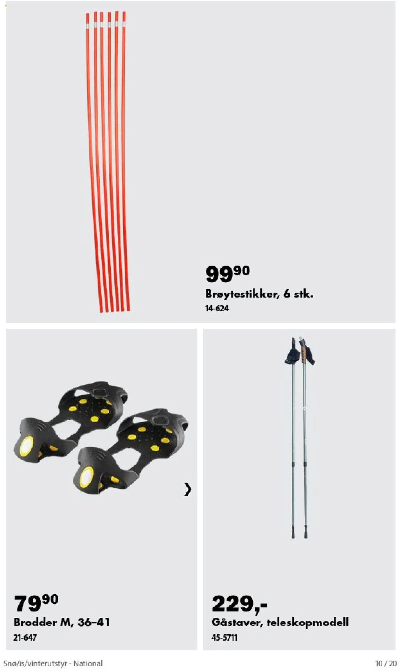 Biltema kundeavis Snø is vinterutstyr