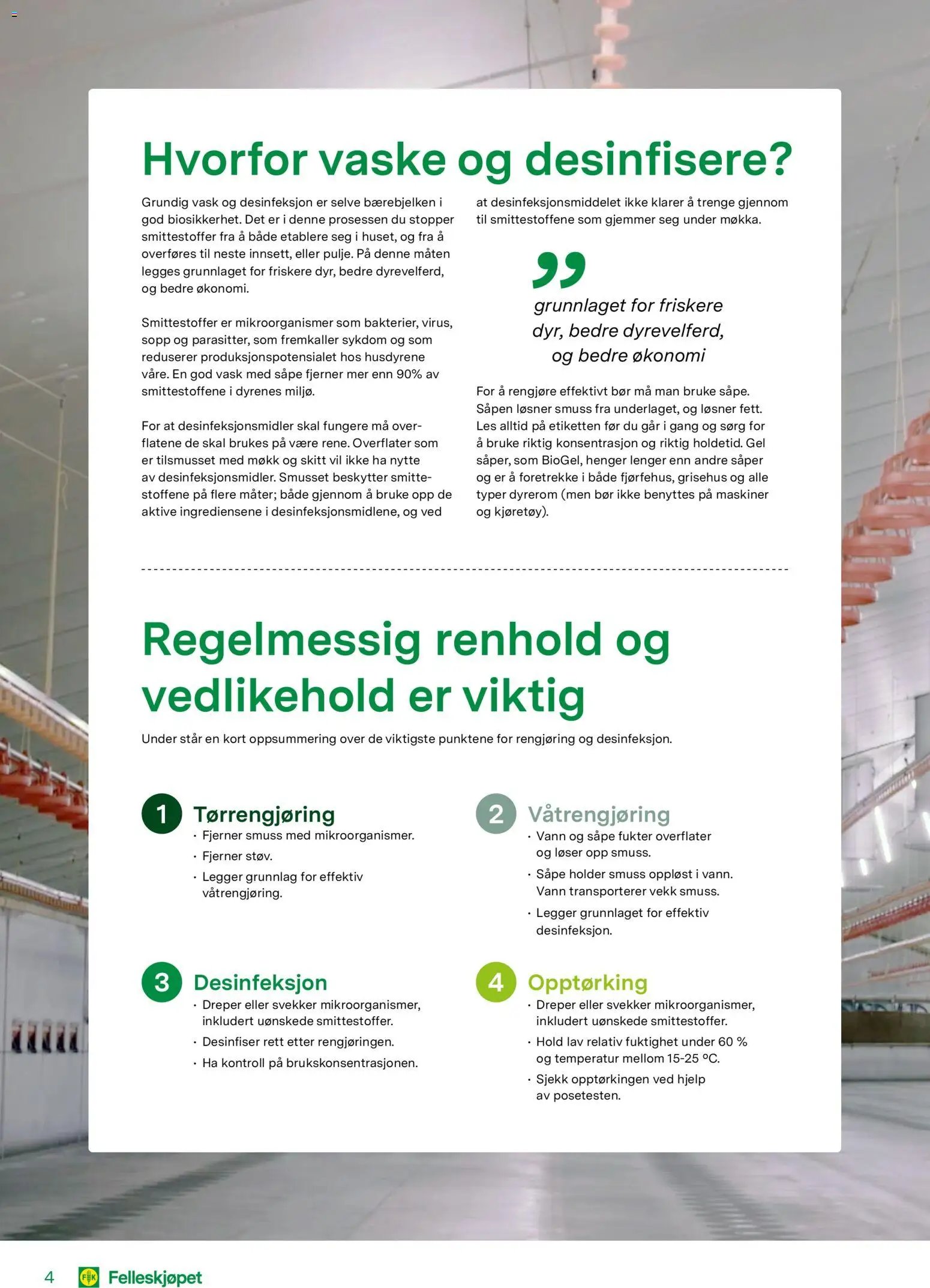 Felleskjøpet Desinfeksjonsmidler til husdyrrom (2026-01-02 - 2027-01-03)