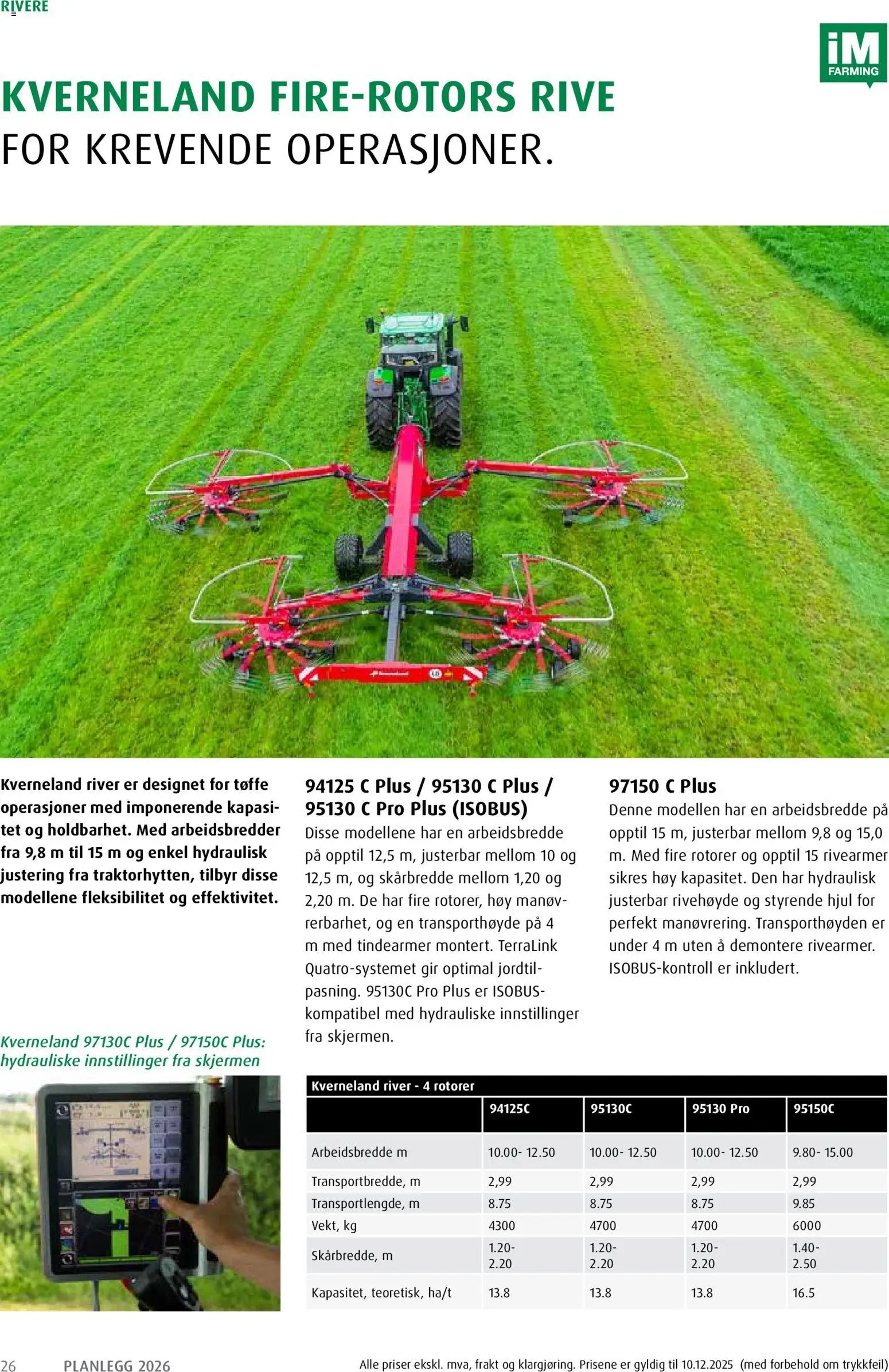 Felleskjøpet Planlegg 2026 fra Kverneland (2026-01-02 - 2027-01-03)