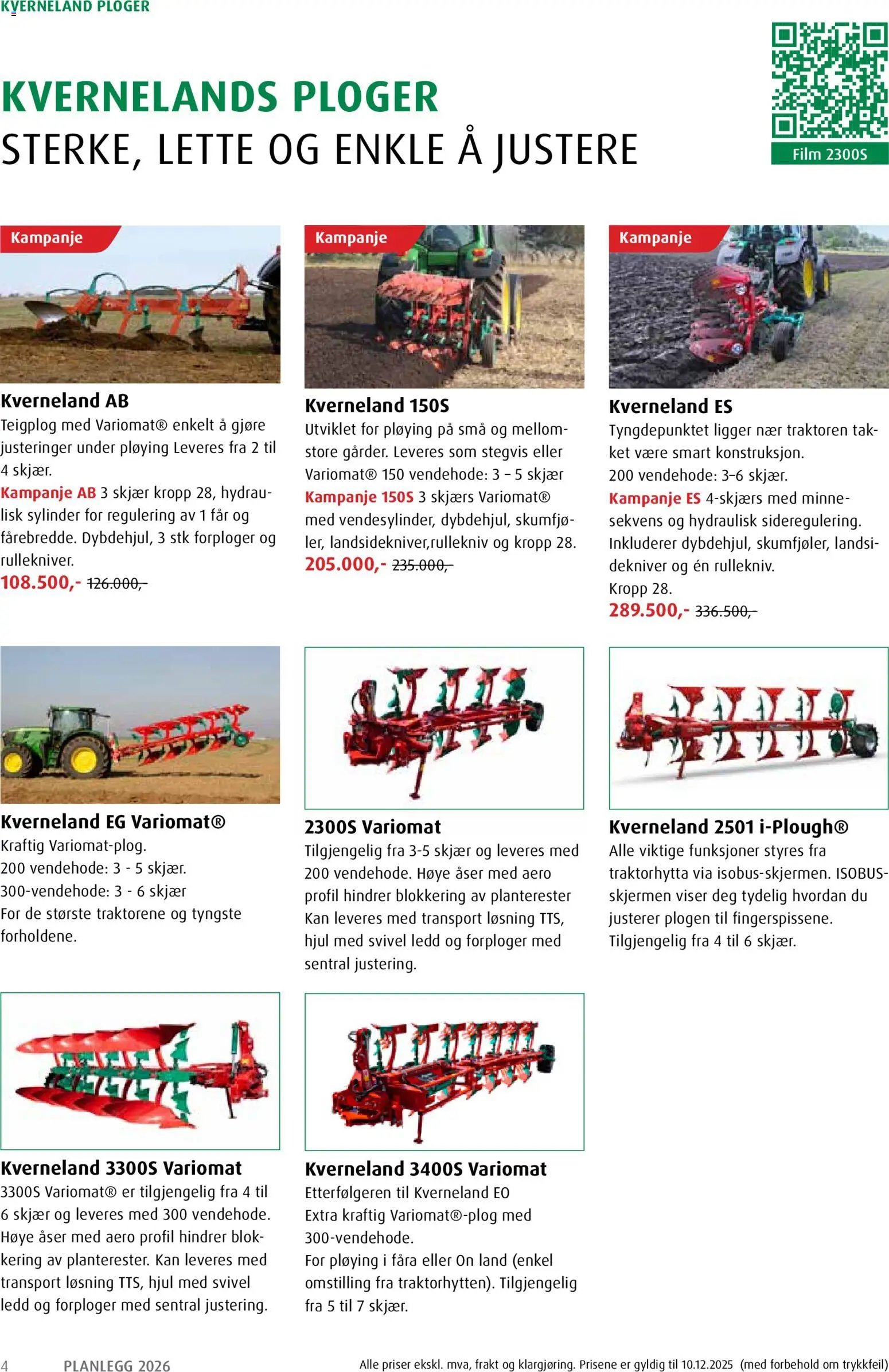 Felleskjøpet Planlegg 2026 fra Kverneland (2026-01-02 - 2027-01-03)
