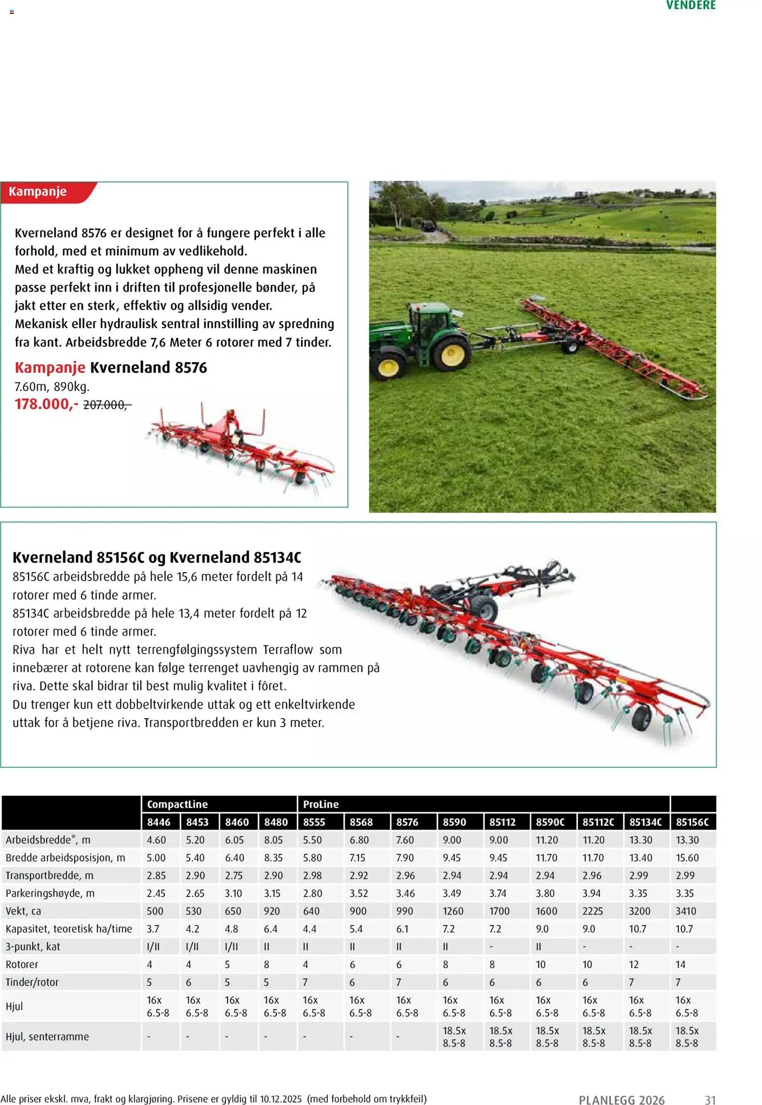 Felleskjøpet Planlegg 2026 fra Kverneland (2026-01-02 - 2027-01-03)