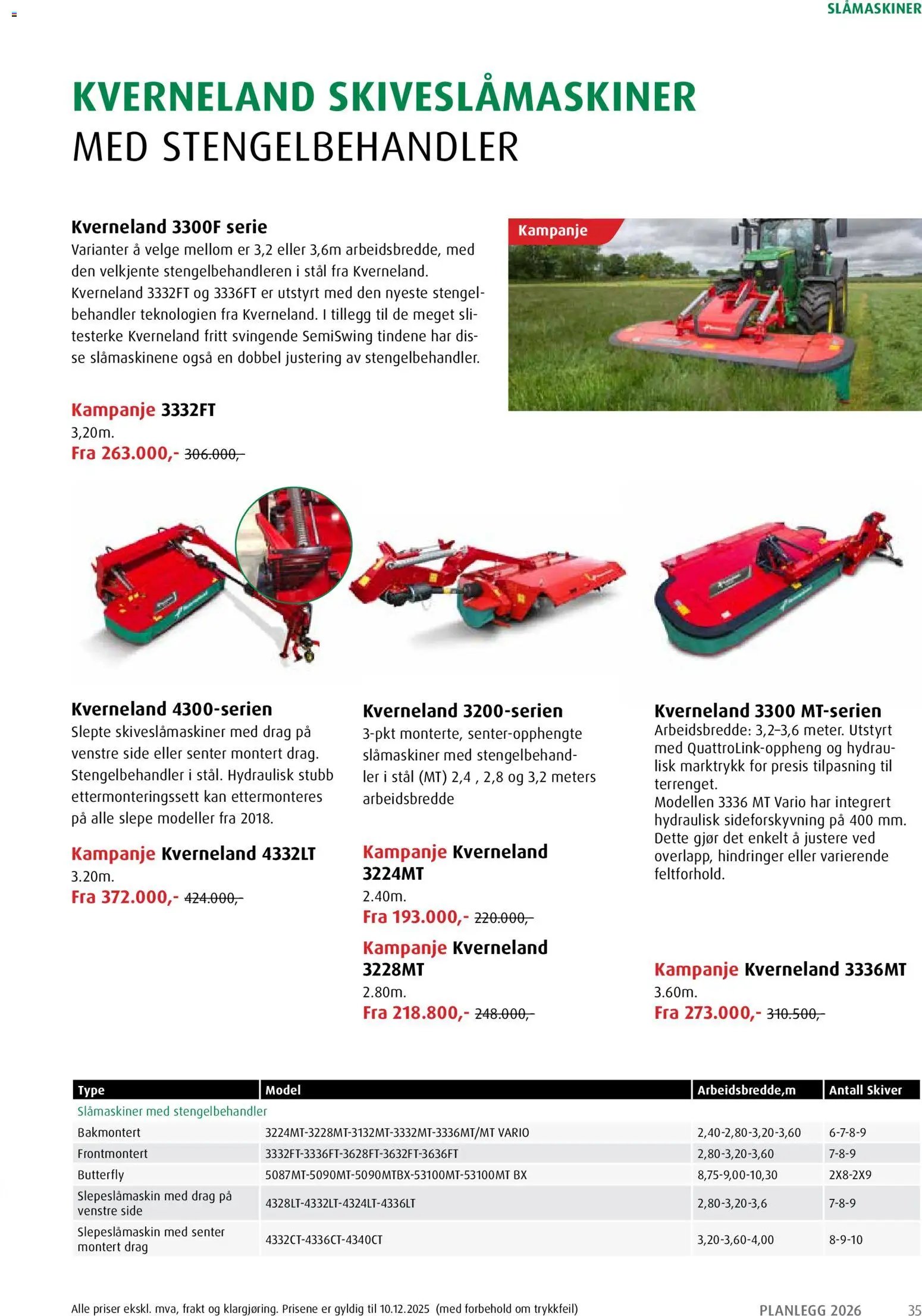 Felleskjøpet Planlegg 2026 fra Kverneland (2026-01-02 - 2027-01-03)