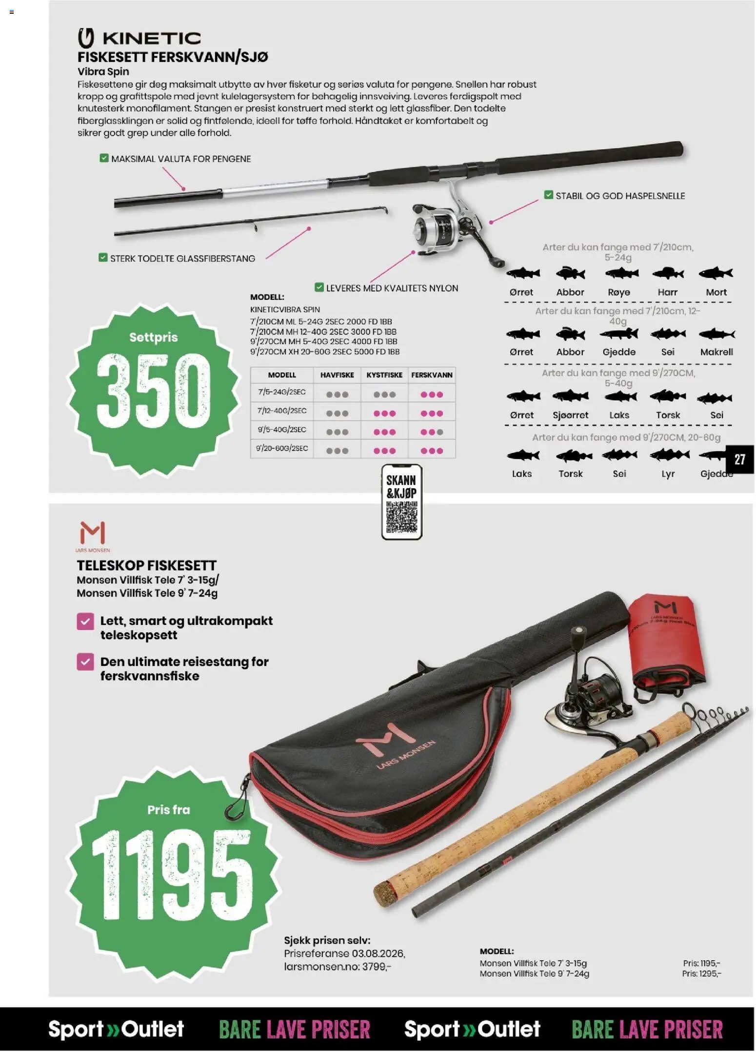 Sport Outlet Bare lave priser
