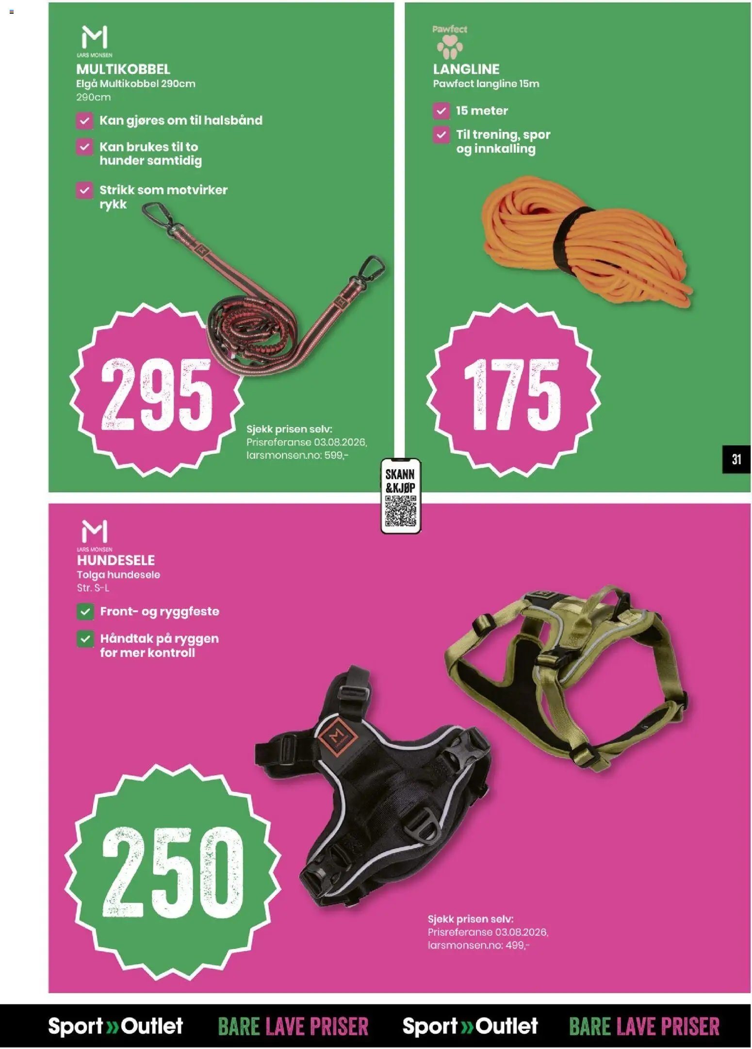 Sport Outlet Bare lave priser