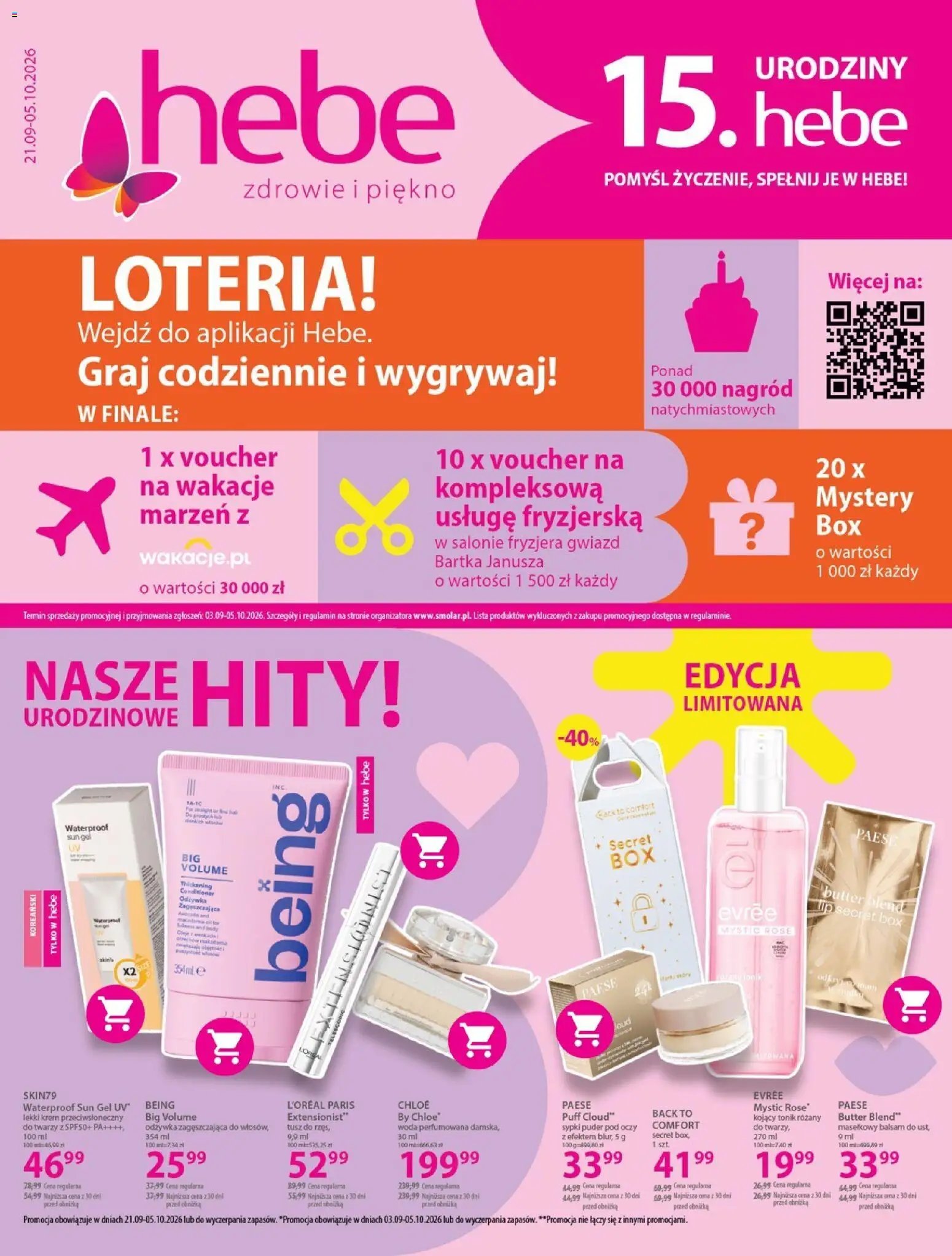 Hebe gazetka - Nasze urodzinowe hity