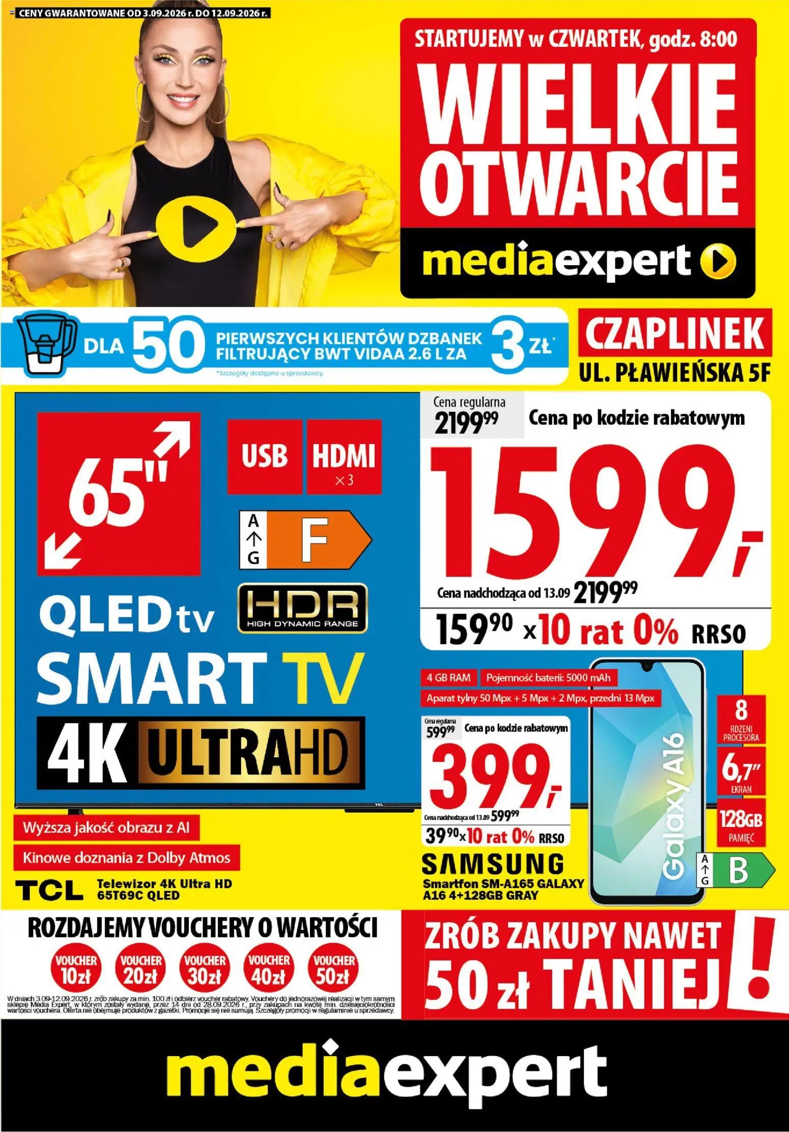 Mediaexpert promocje - Wielkie otwarcie Czaplinek