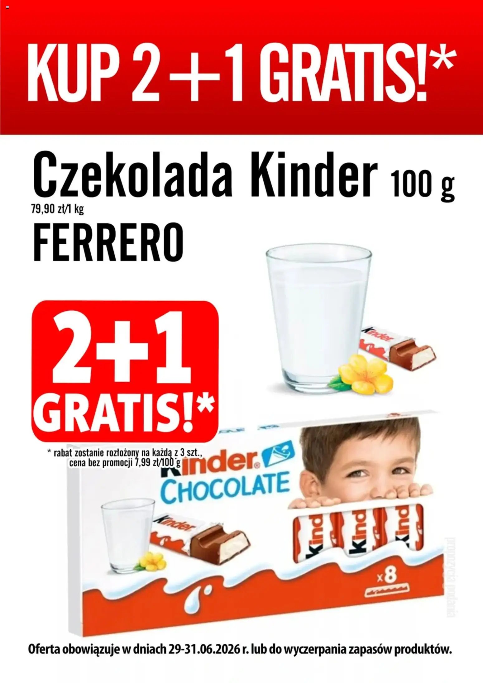 Prim Market promocja - Kinder Czekolada