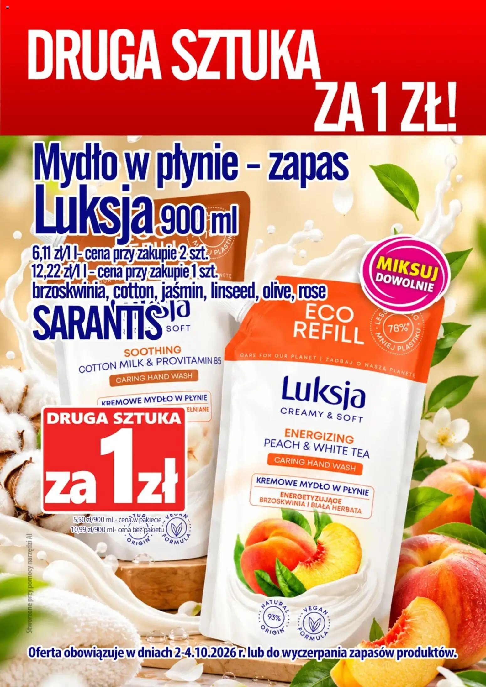 Prim Market promocje - Mydło w płynie Luksja