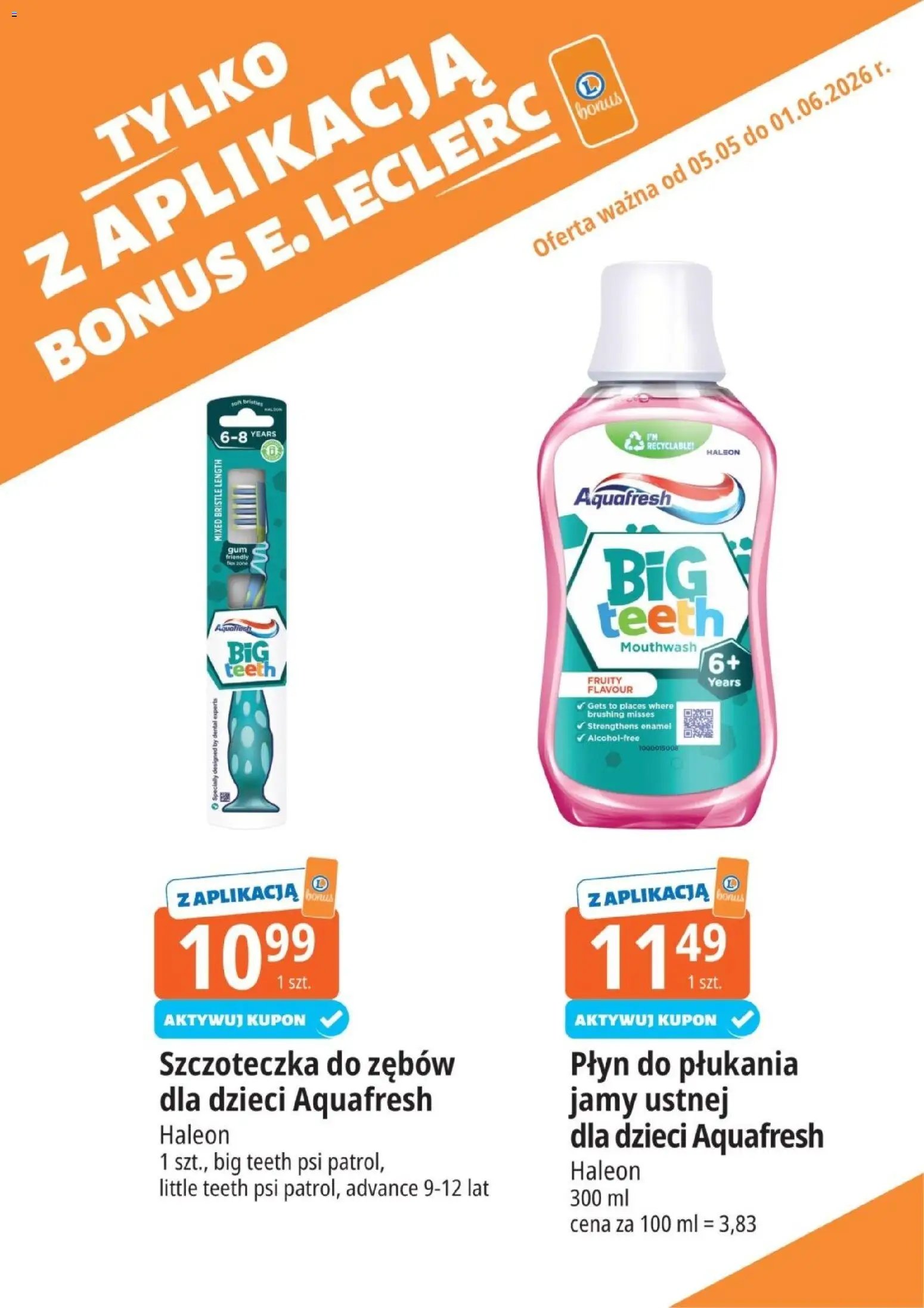 E.Leclerc gazetka - Kupony dodatkowe