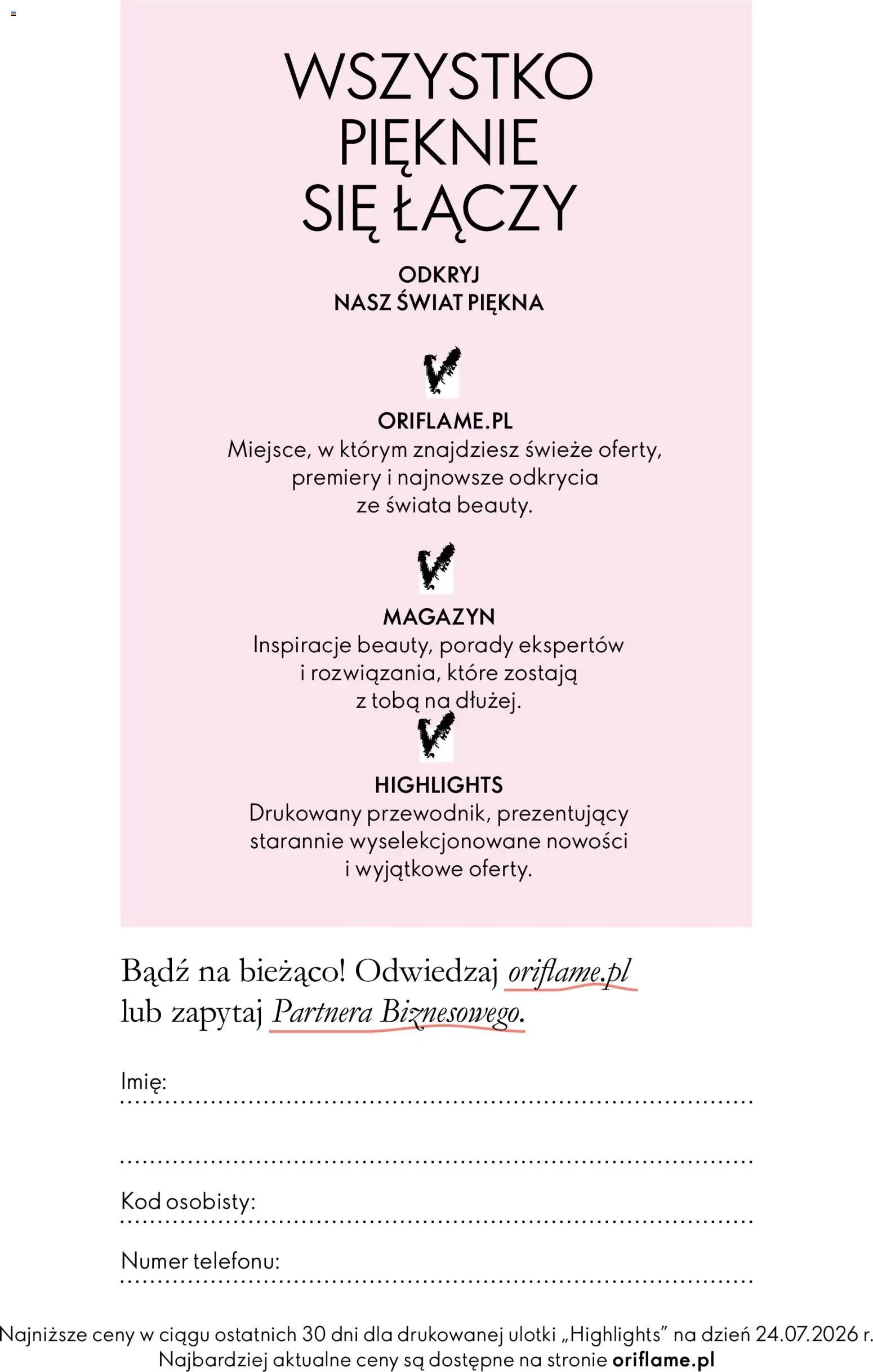 Oriflame Katalog Highlights 14