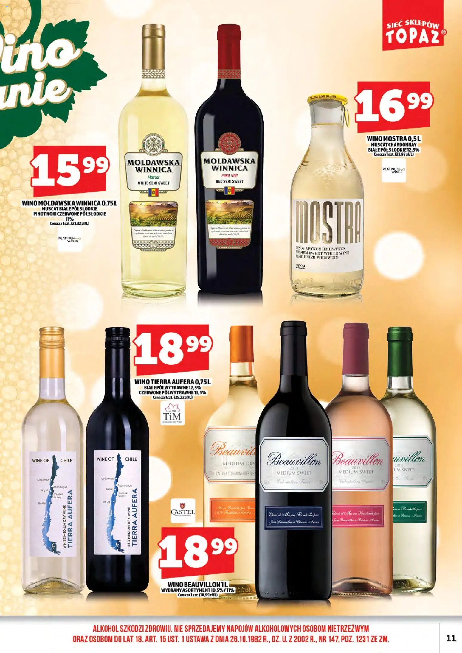 Topaz gazetka alkoholowa