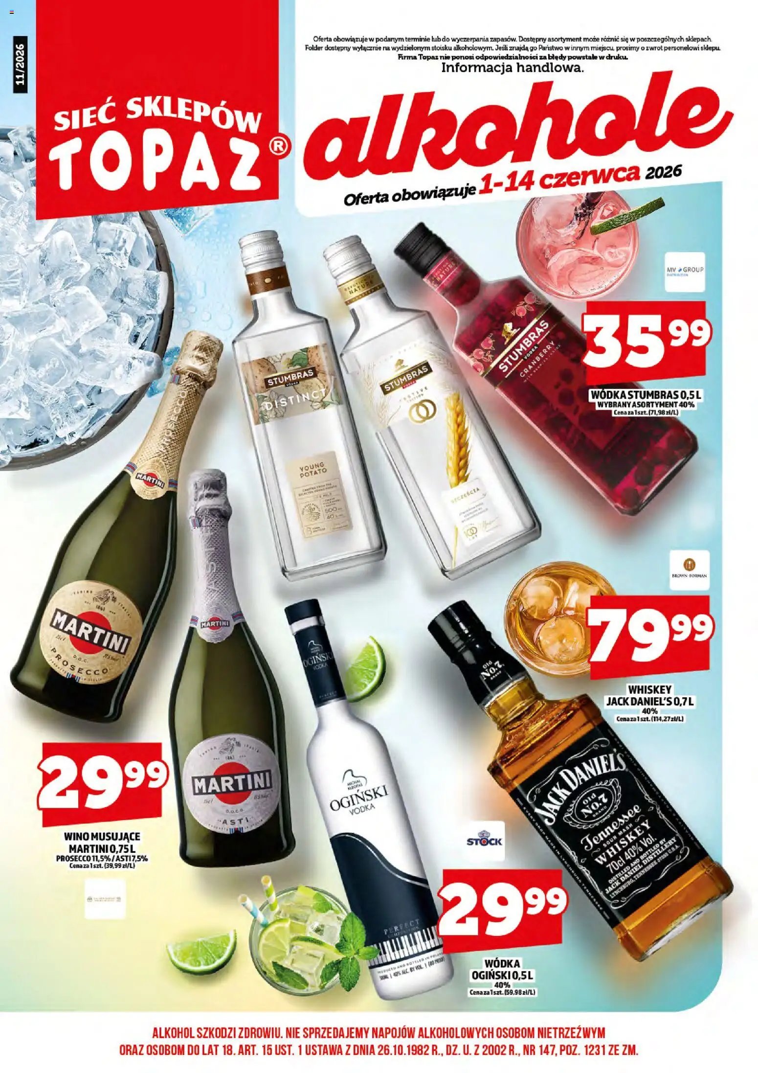 Topaz gazetka alkoholowa