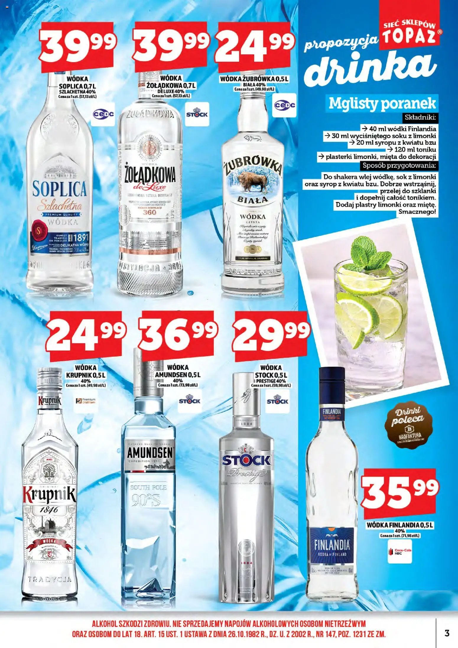 Topaz gazetka alkoholowa