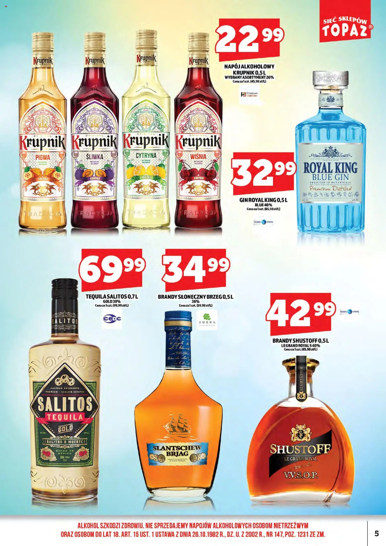 Topaz gazetka alkoholowa
