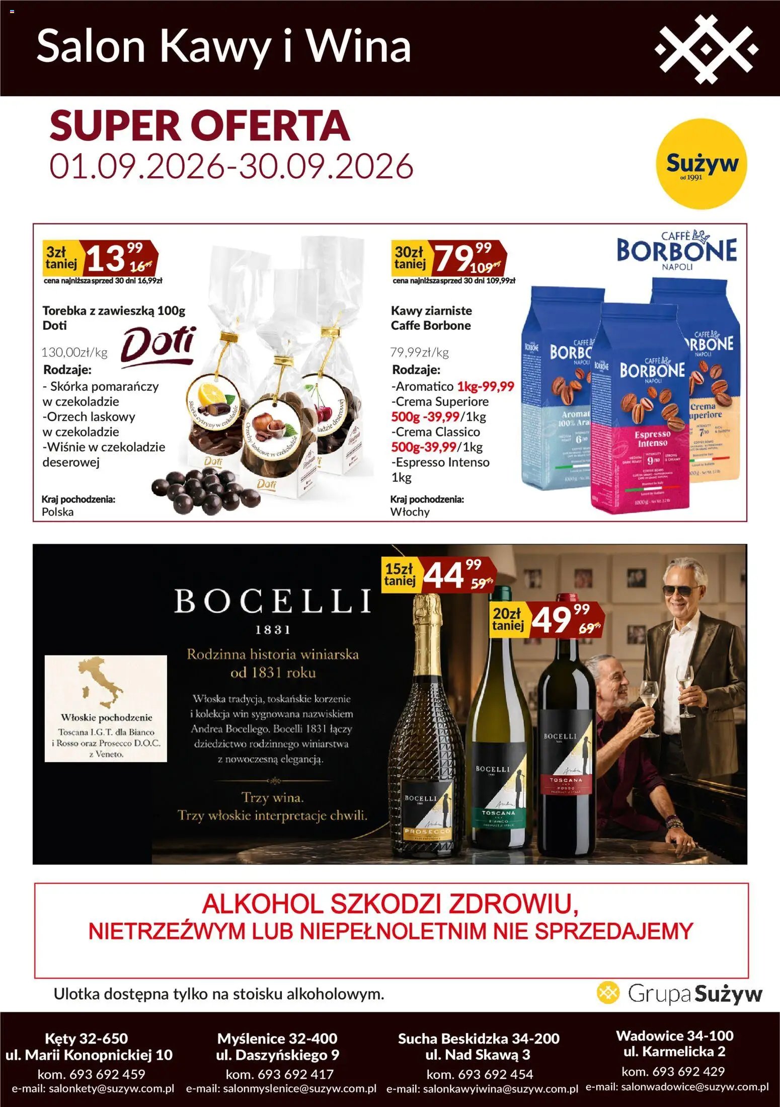 Sużyw gazetka - Salon kawy i wina