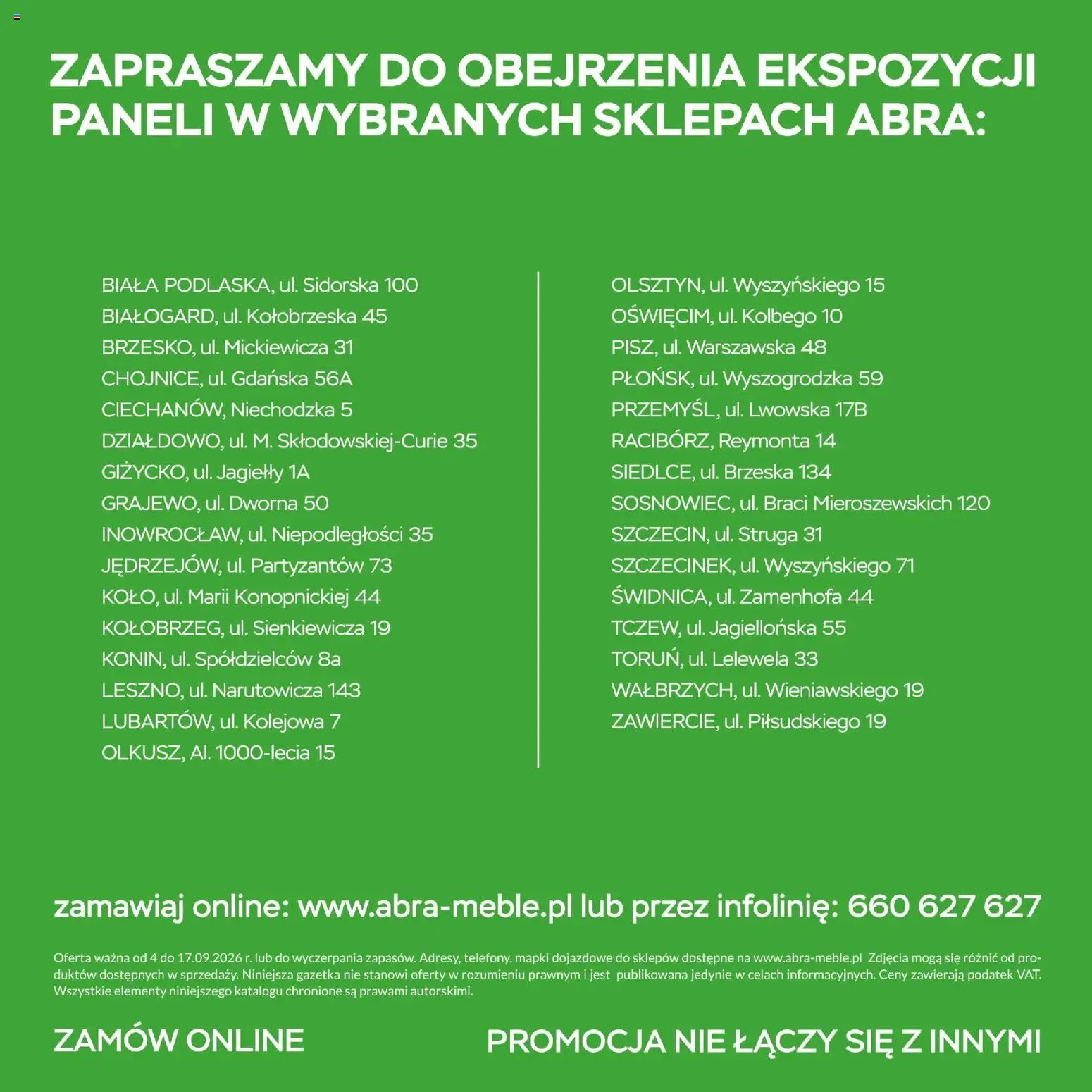 Abra meble gazetka