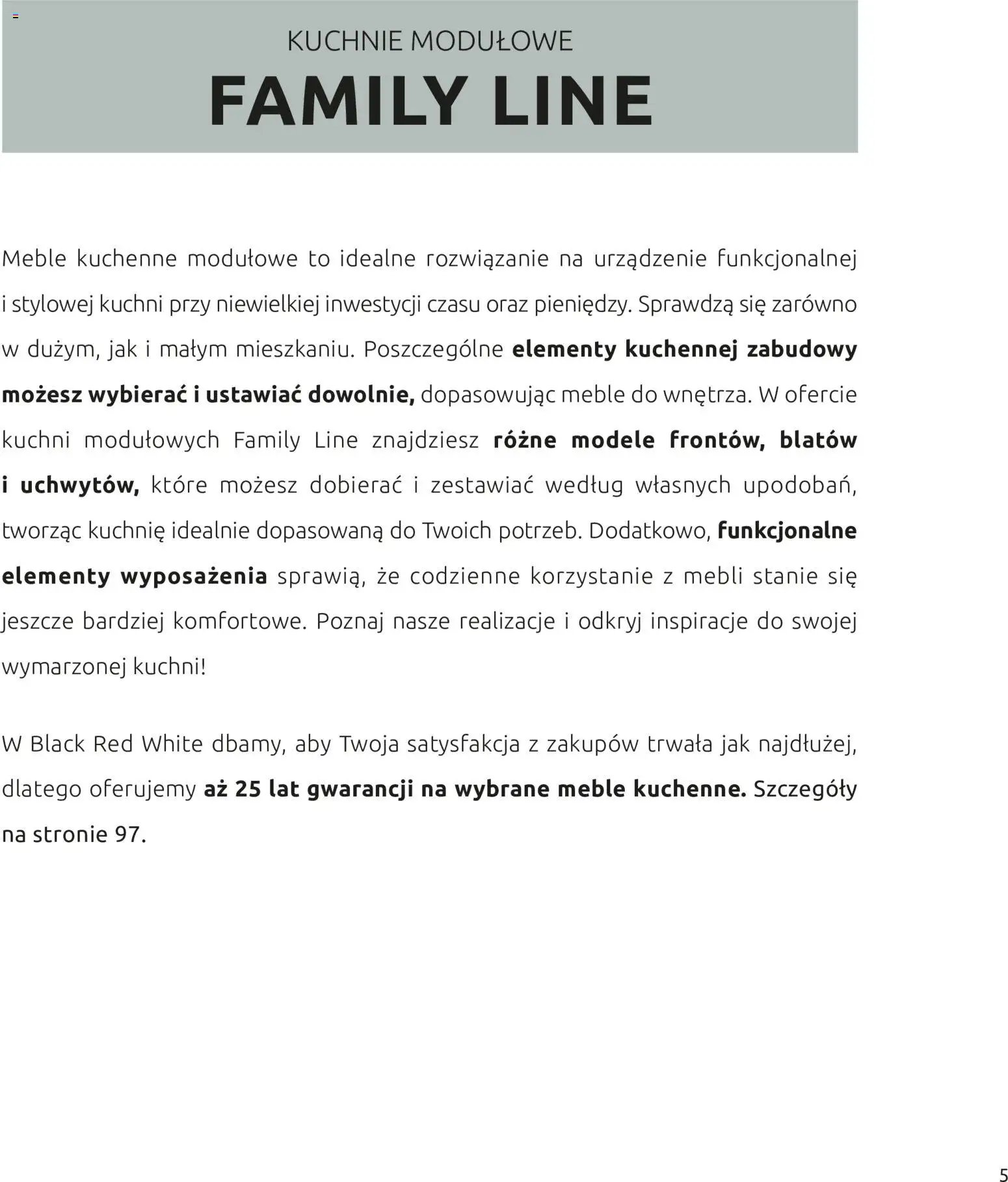 Black Red White promocje - Kuchnia