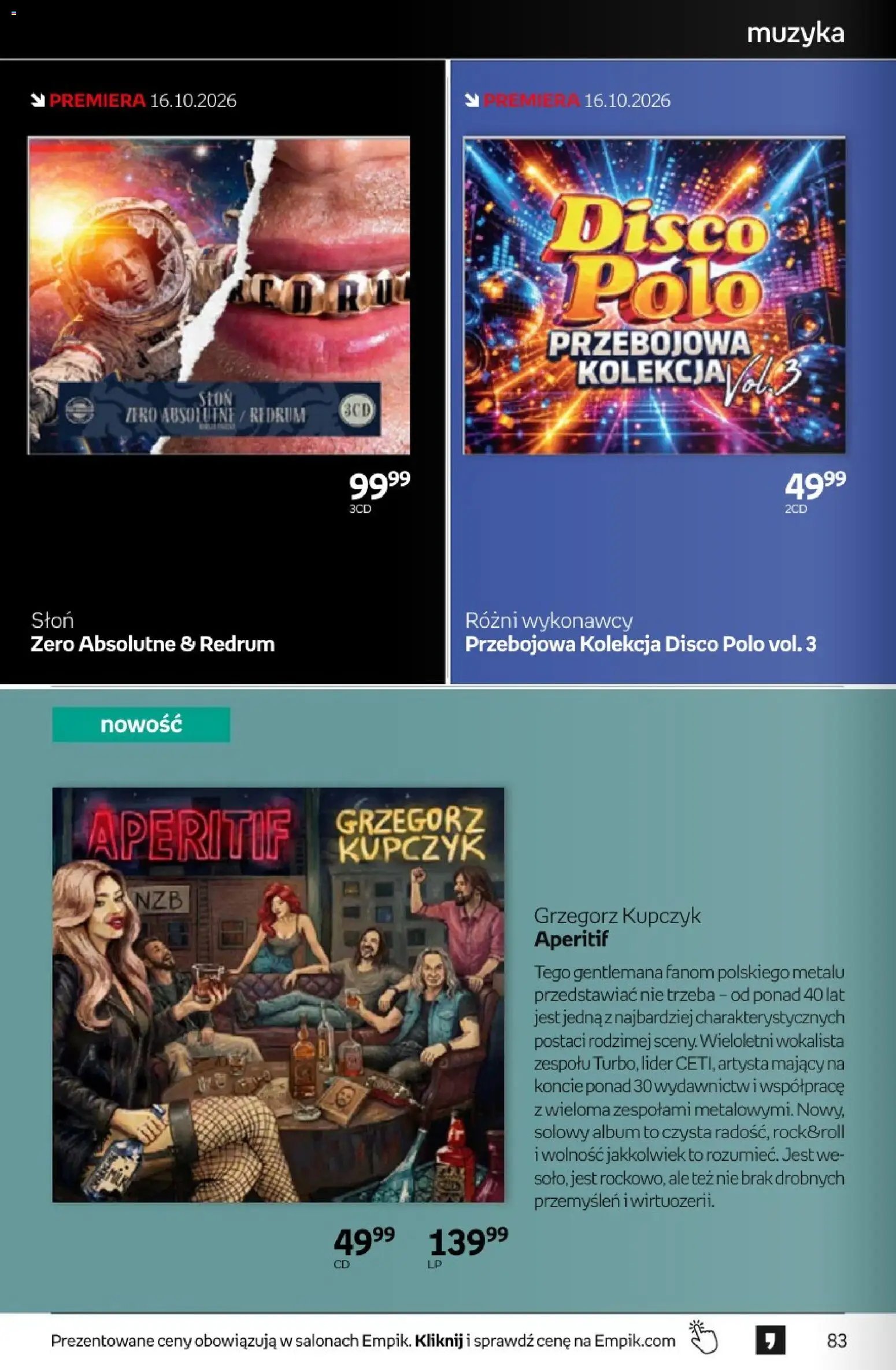 Empik promocje - Tom kultury Muzyka
