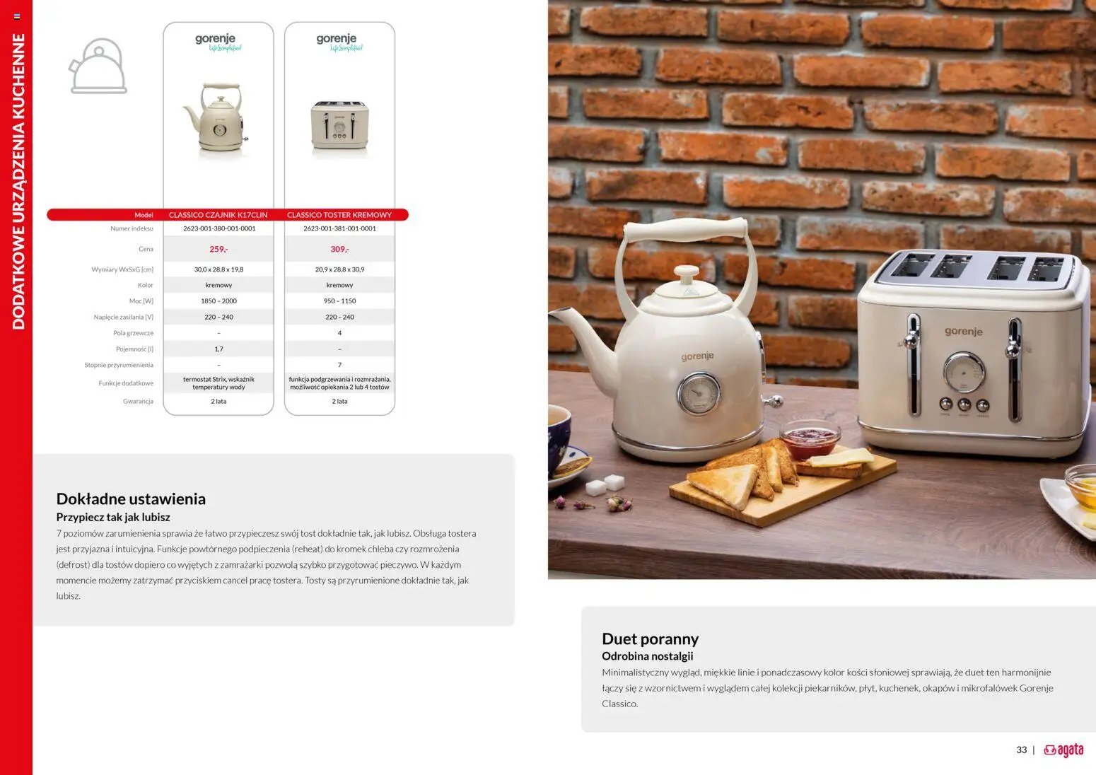 Salony Agata Gazetka - Gorenje