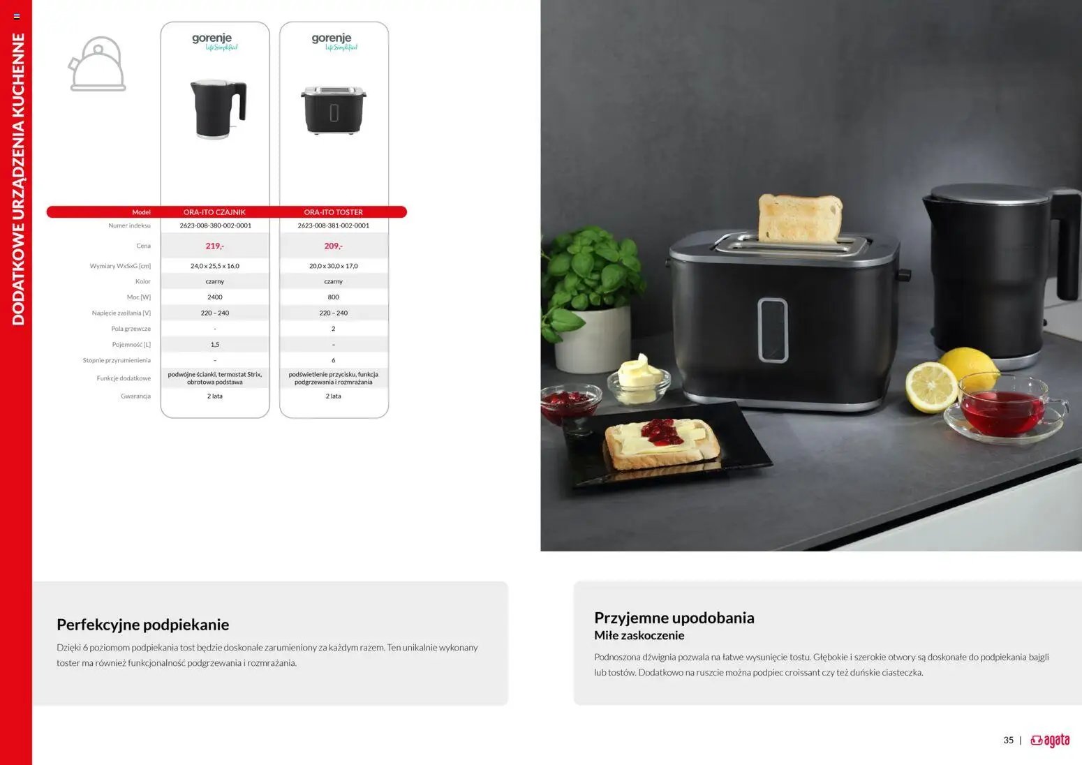 Salony Agata Gazetka - Gorenje