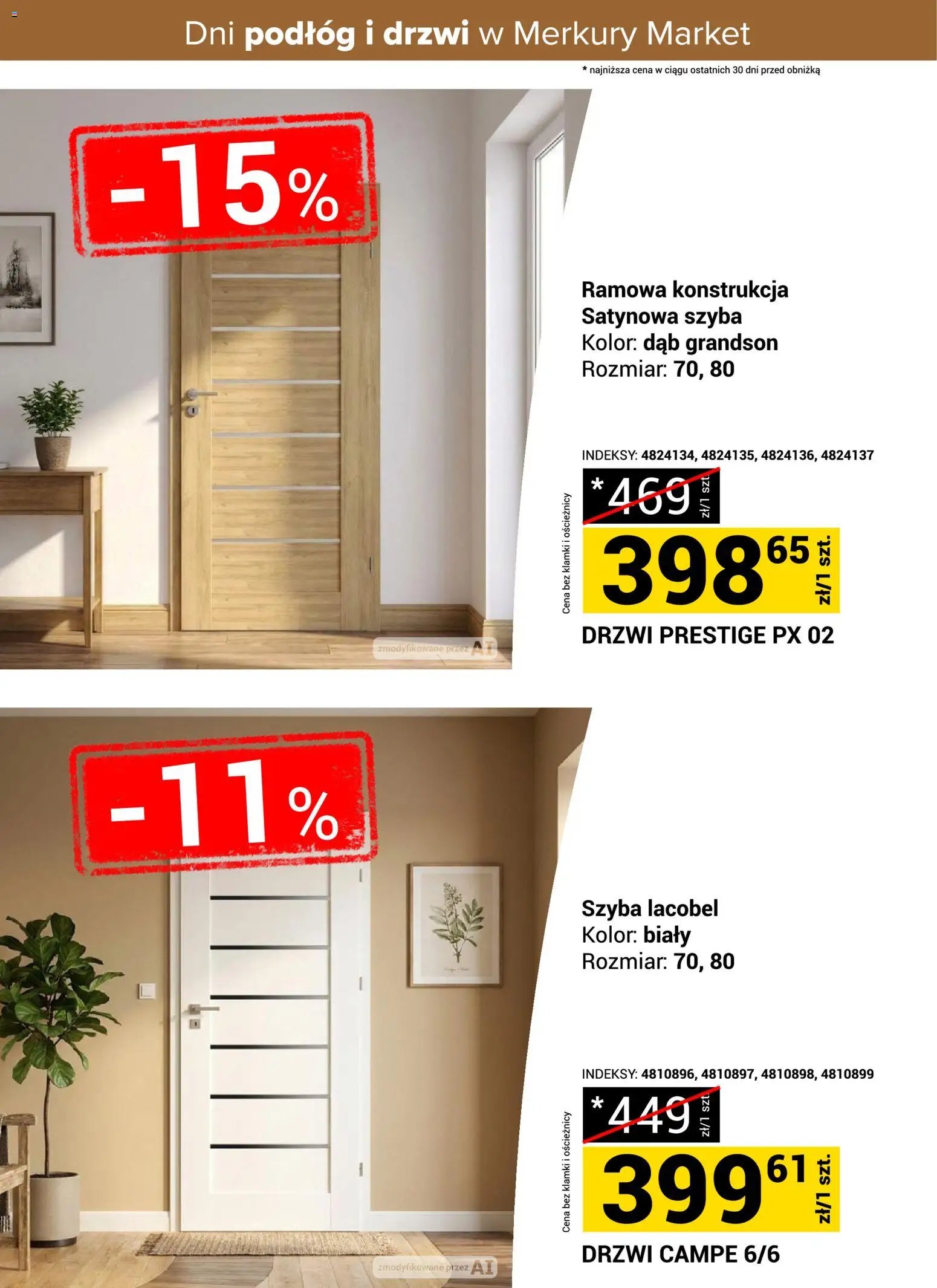 Merkury Market gazetka - Dni podłóg i drzwi