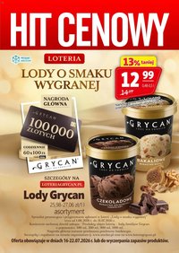 Prim Market promocja - Lody Grycan