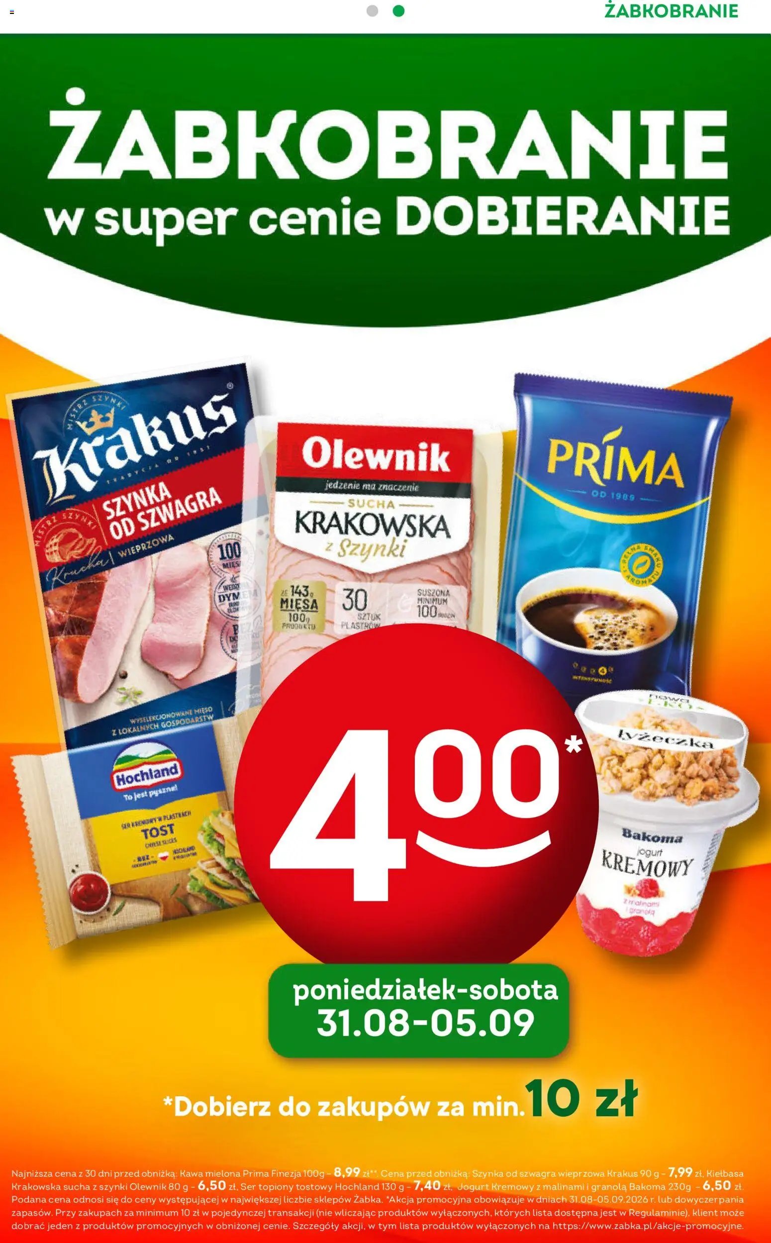 Żabka gazetka - Codzienne produkty