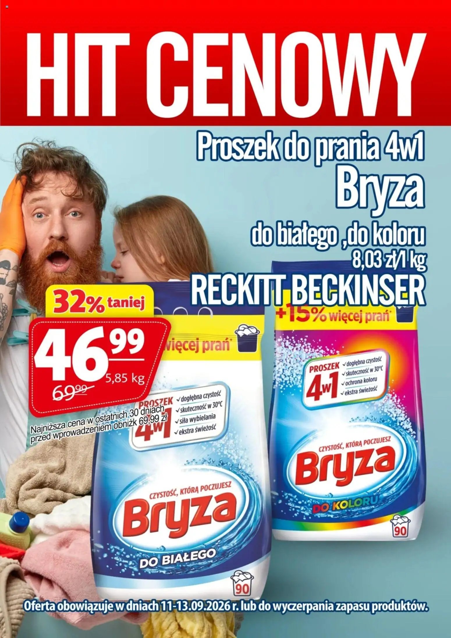 Prim Market promocja - Proszek Do Prania Bryza 5,85 Kg