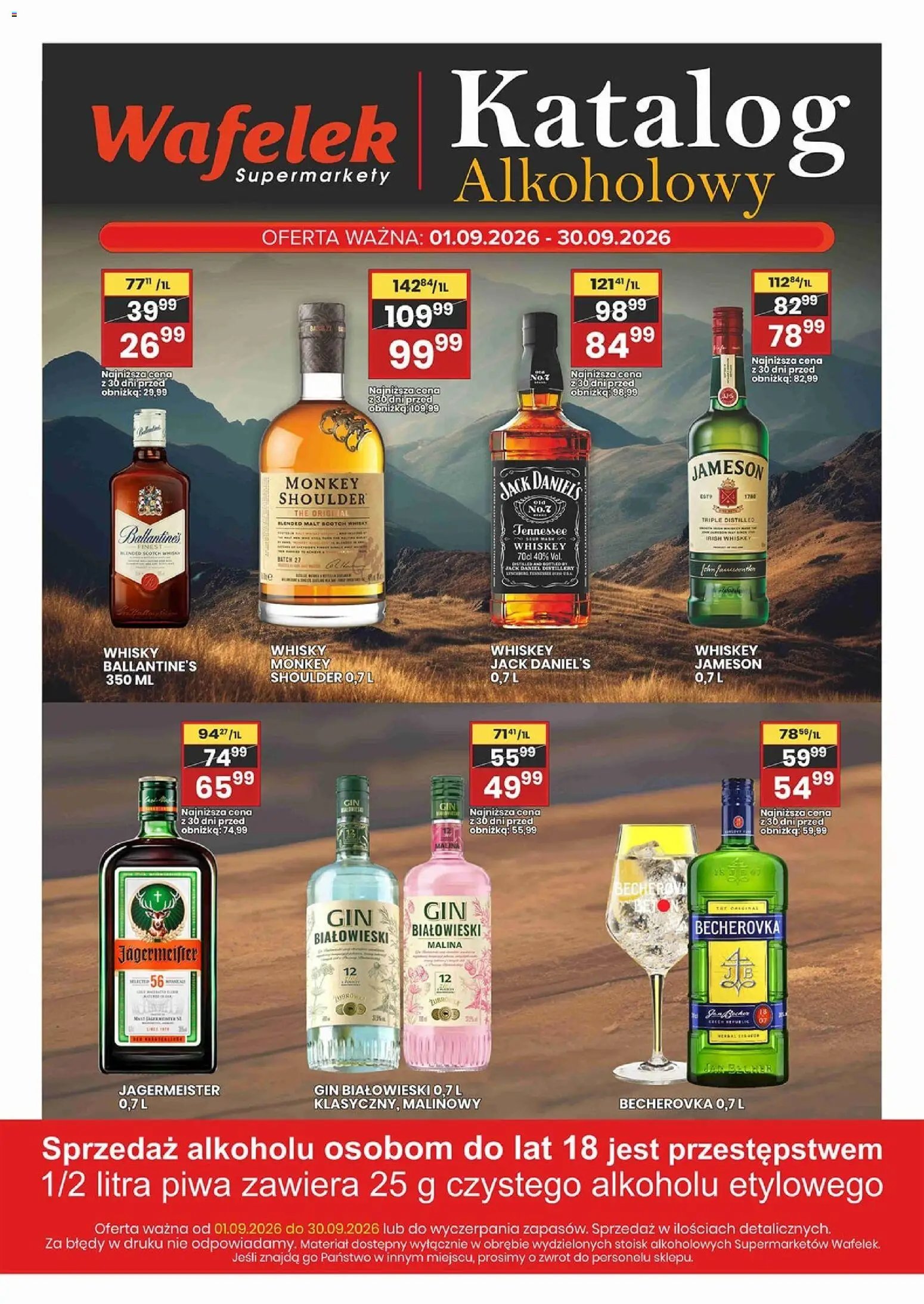 Wafelek gazetka alkoholowa