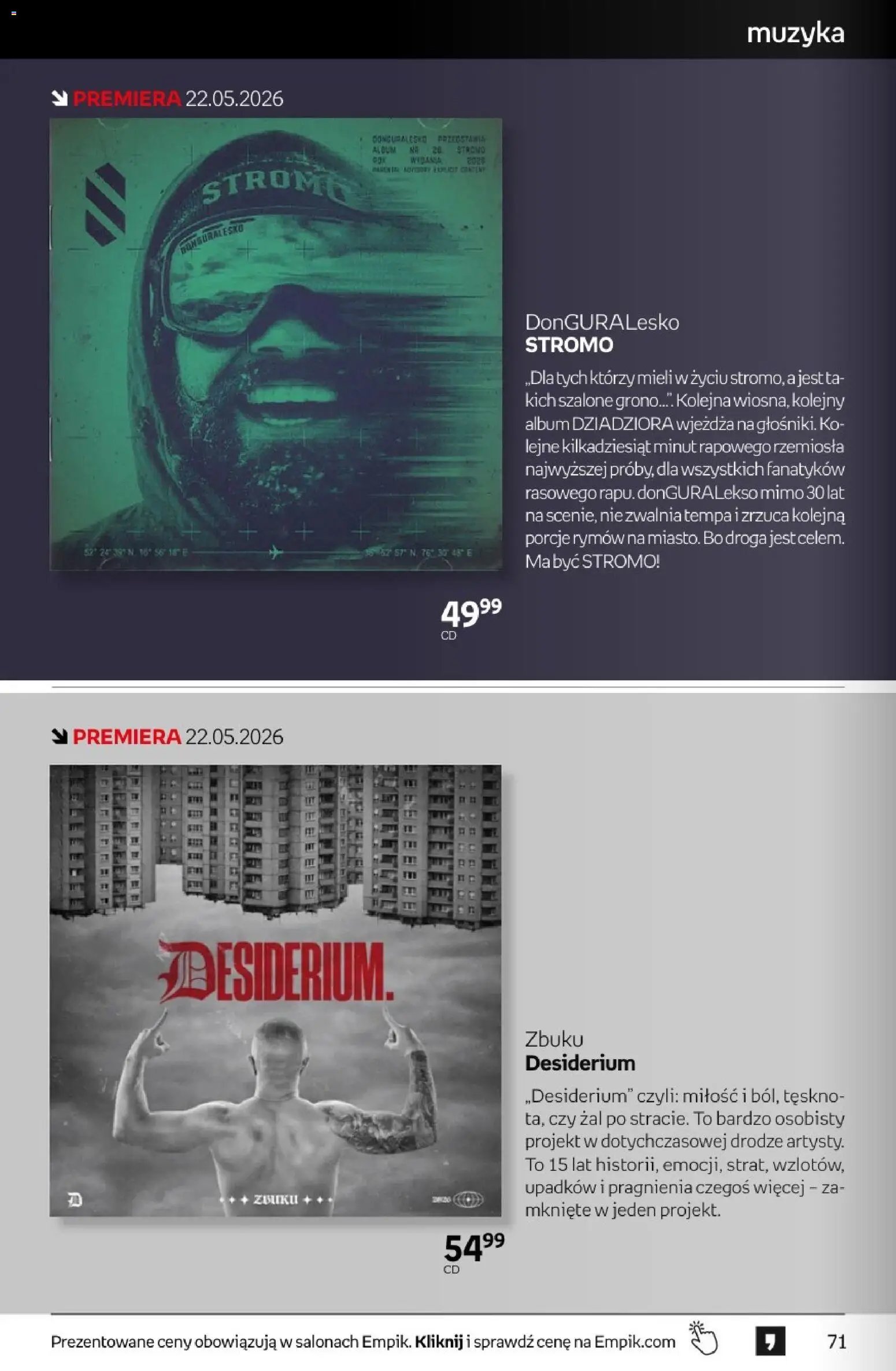 Empik promocje - Tom kultury Muzyka