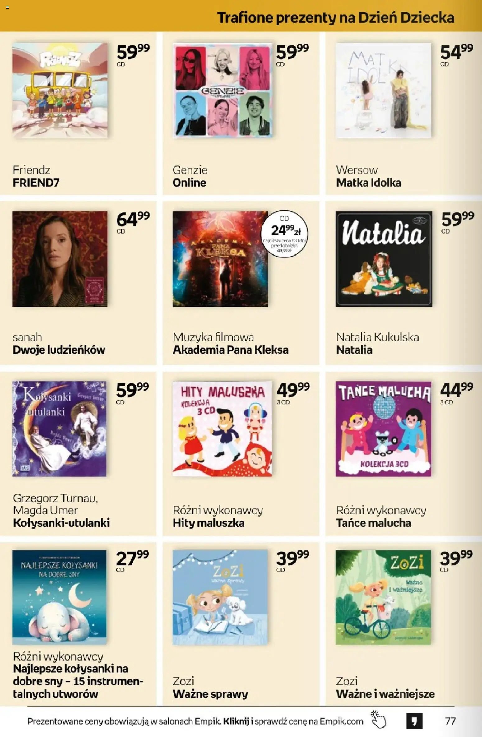 Empik promocje - Tom kultury Muzyka